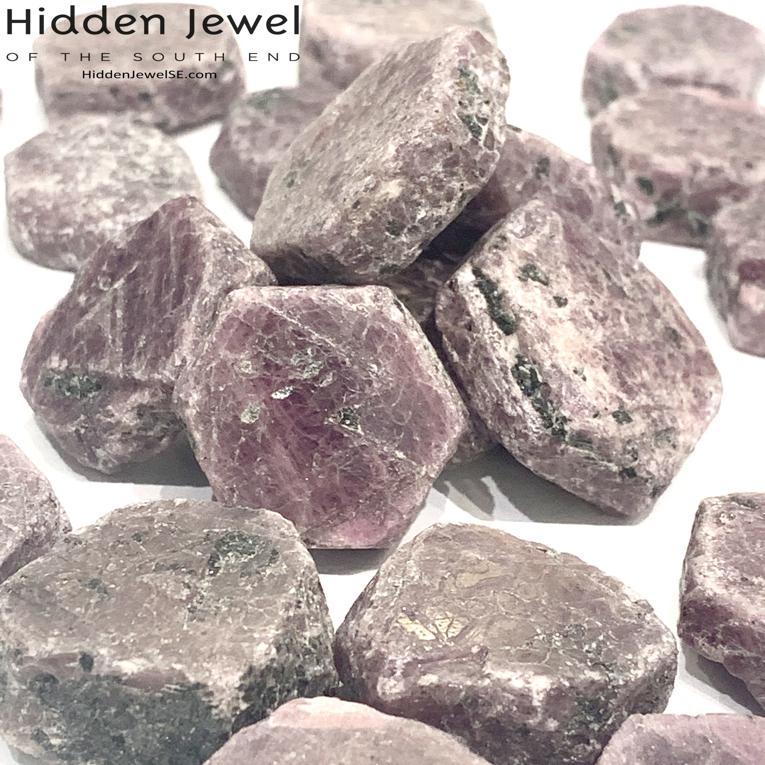 Ruby Hexagon Shapes Raw