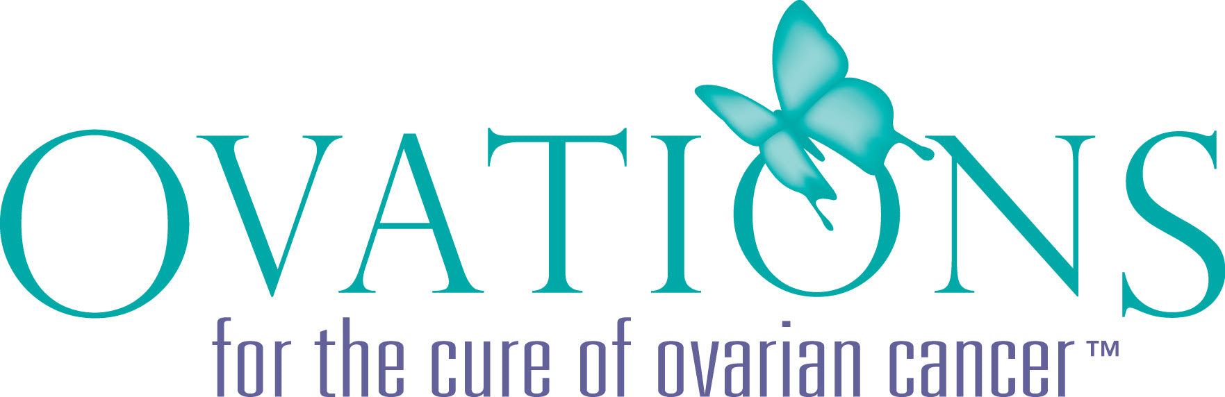 Ovation for the cure of Ovarian cancer logo view