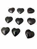 Obsidian Rainbow & Black Gemstone Heart carving / shape