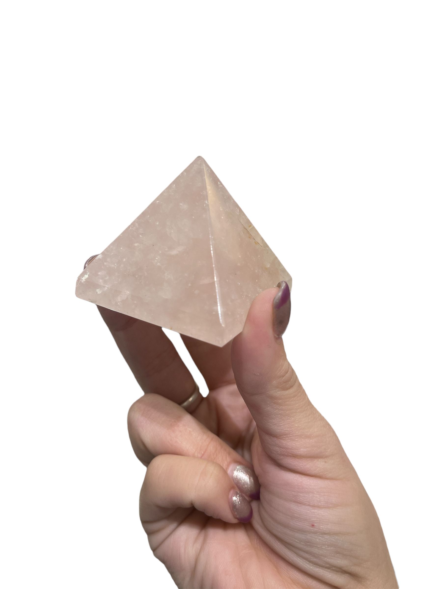 Rose Quartz Gemstone Pyramid