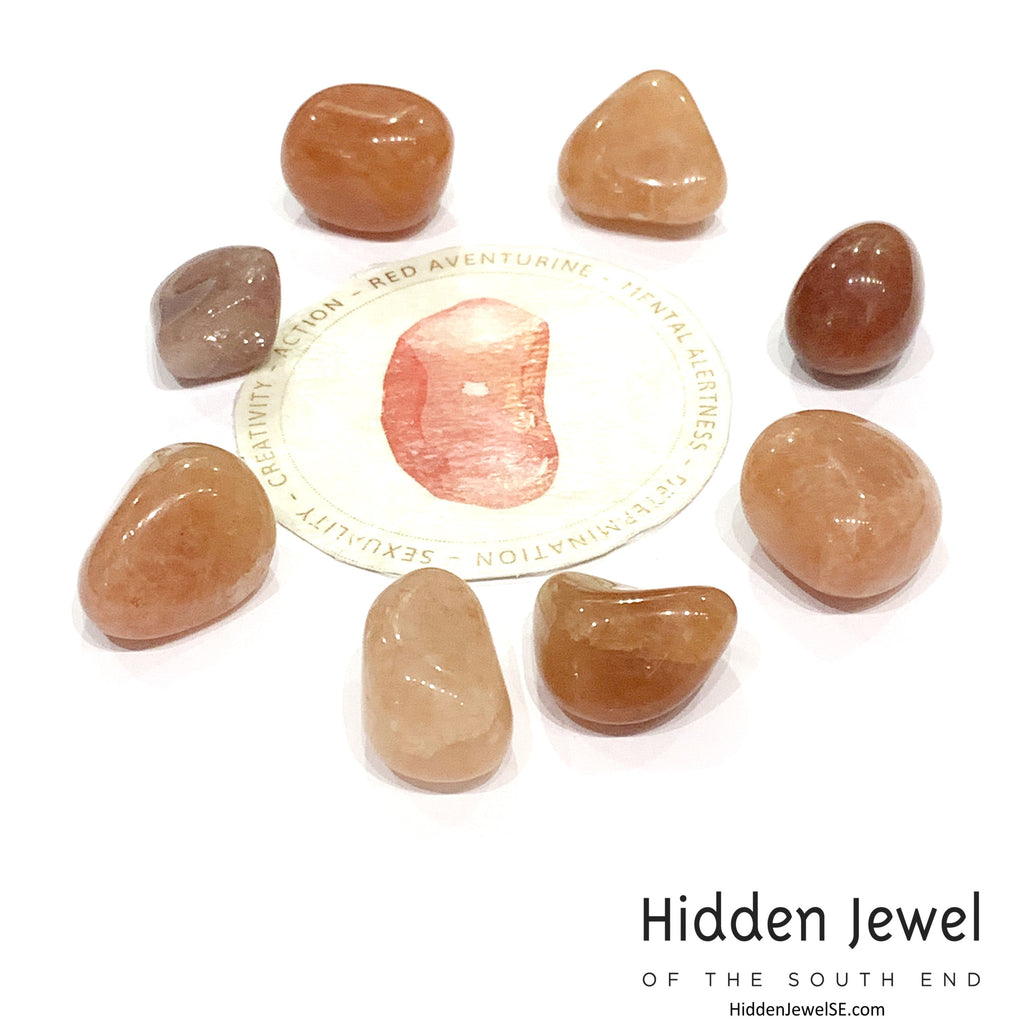 Red Aventurine Gemstone grouping overview