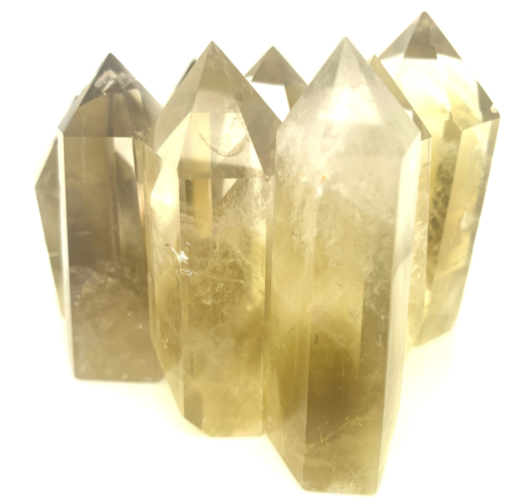 Lemon Topaz Towers, Polished 2.5" (Larger width)