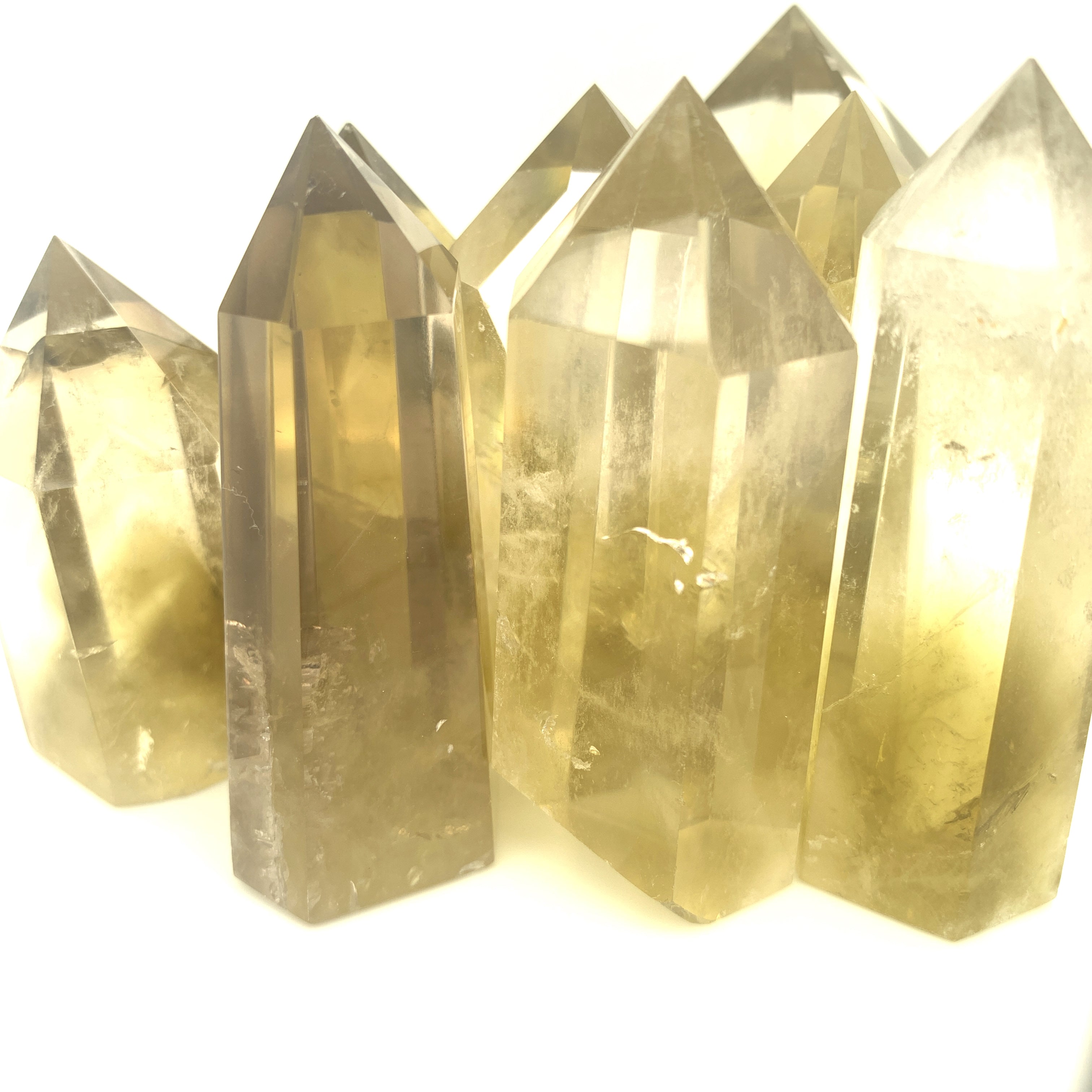 Lemon Topaz Towers, Polished 2.5" (Larger width)