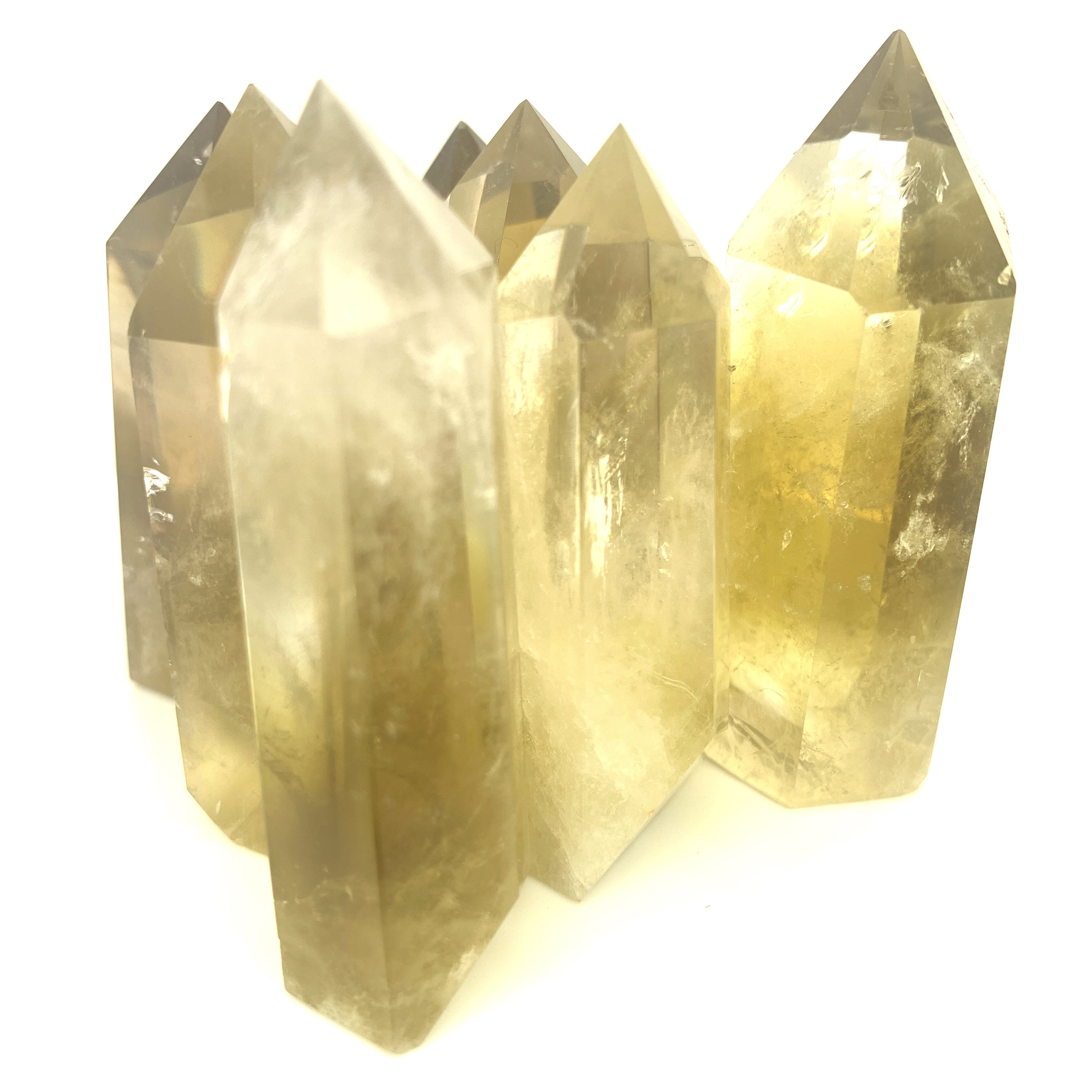 Lemon Topaz Towers, Polished 2.5" (Larger width)