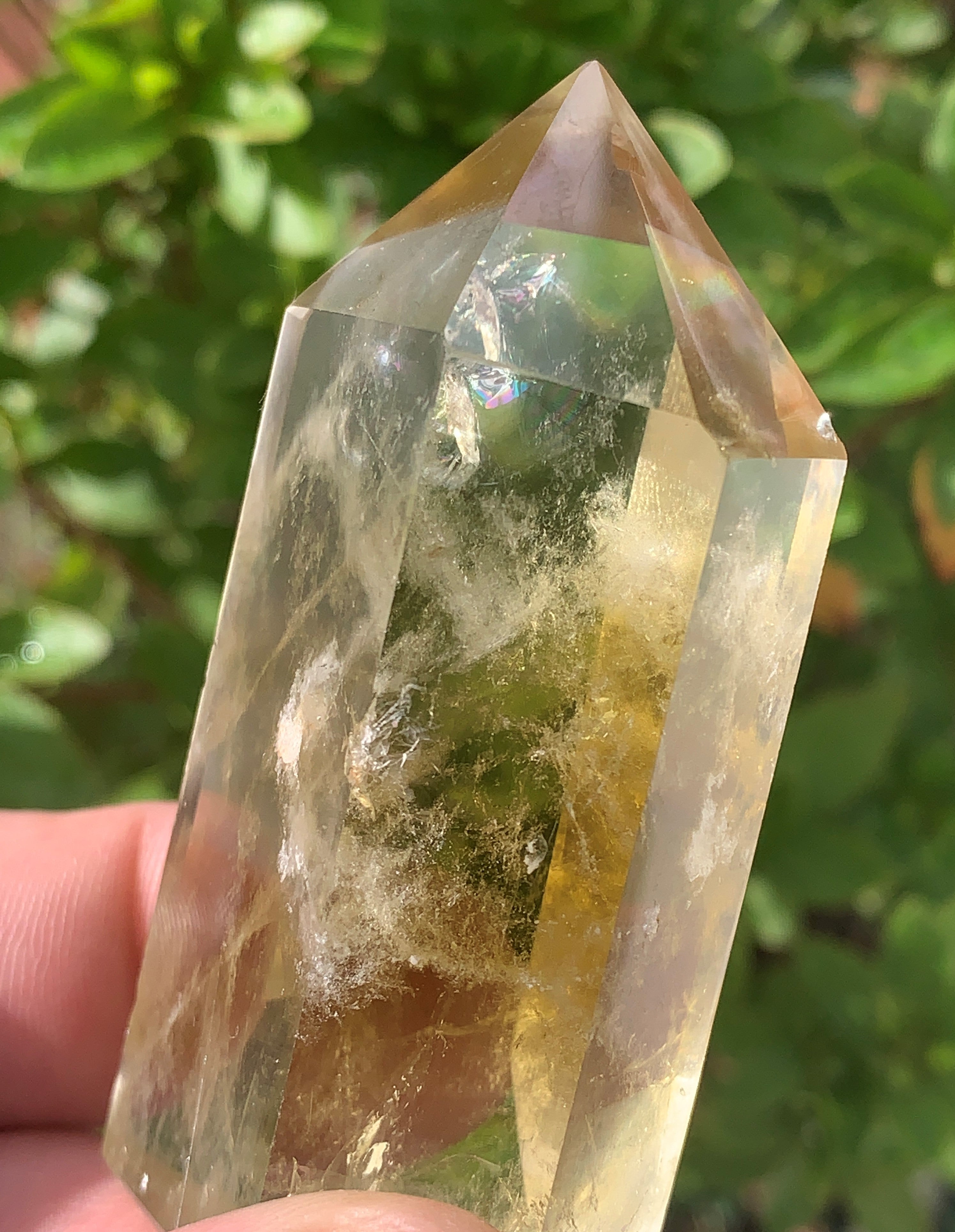 Lemon Topaz Towers, Polished 2.5" (Larger width)