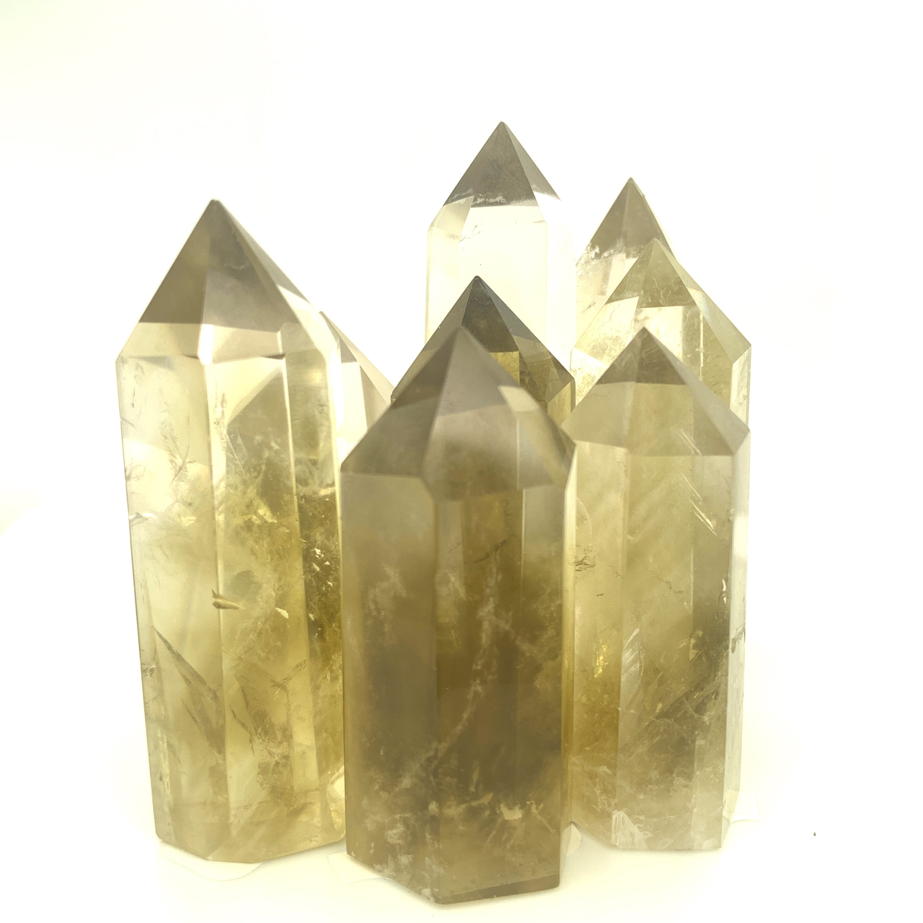 Lemon Topaz Towers, Polished 3.25" (Smaller width)