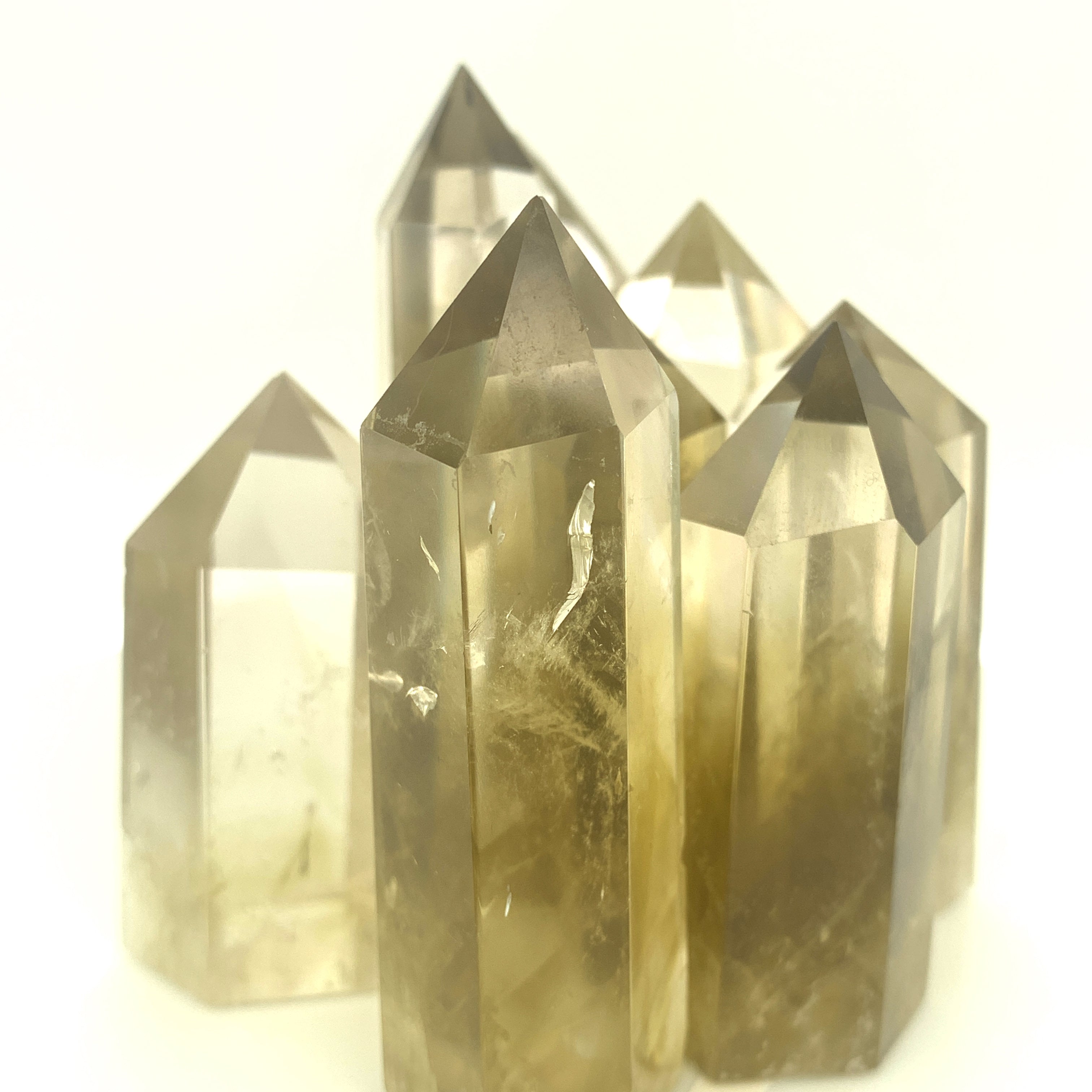 Lemon Topaz Towers, Polished 3.25" (Smaller width)