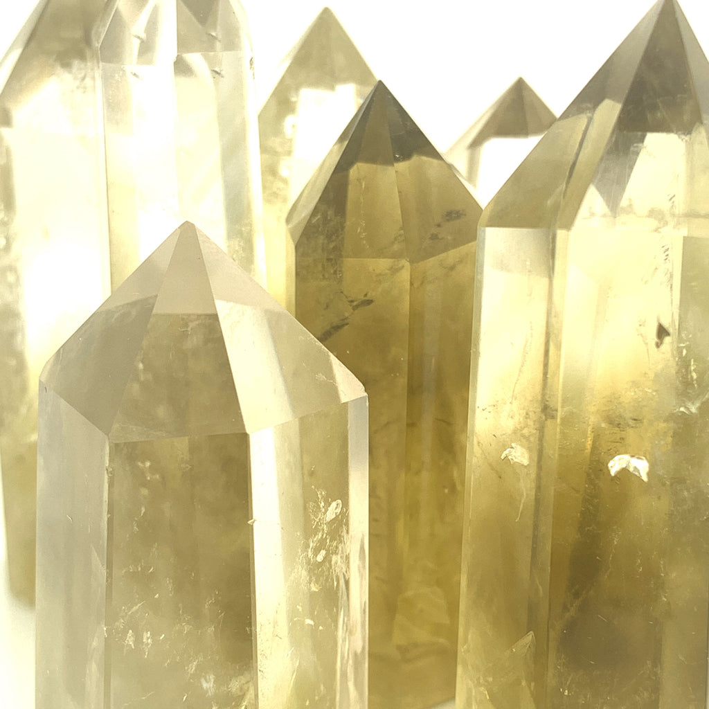 Lemon Topaz Towers, Polished 3.25" (Smaller width)