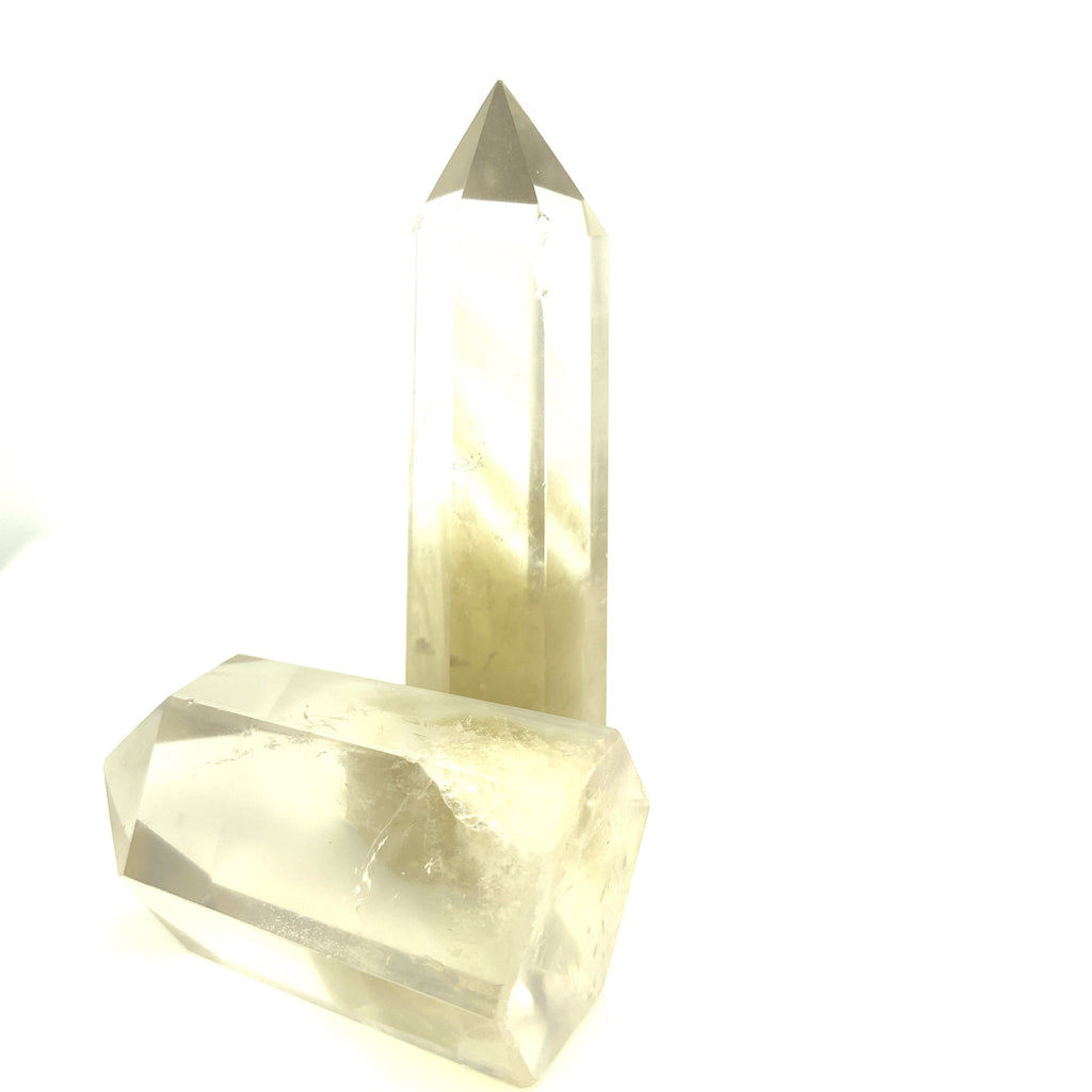 Lemon Topaz Towers, Polished 3.25" (Smaller width)