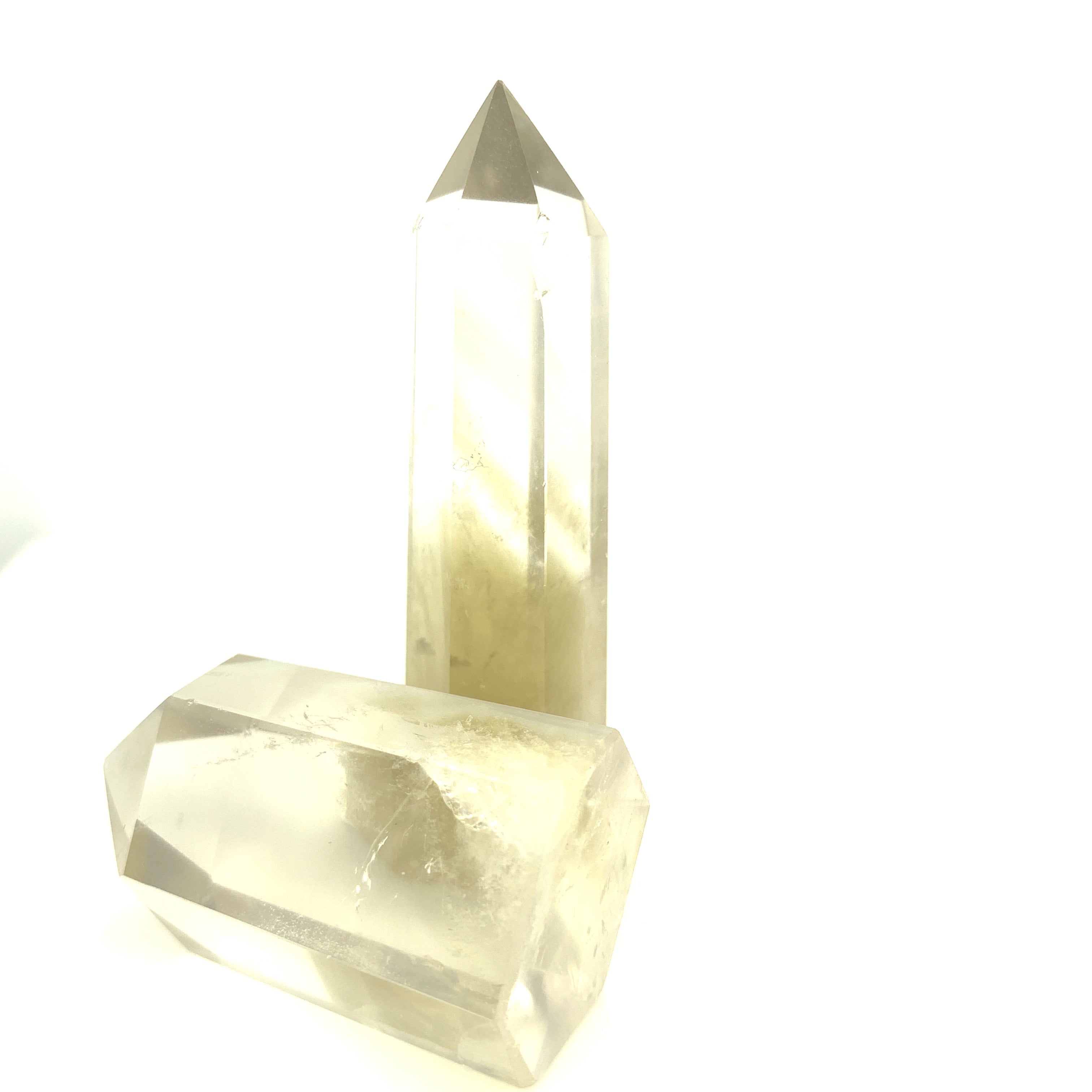 Lemon Topaz Towers, Polished 3.25" (Smaller width)
