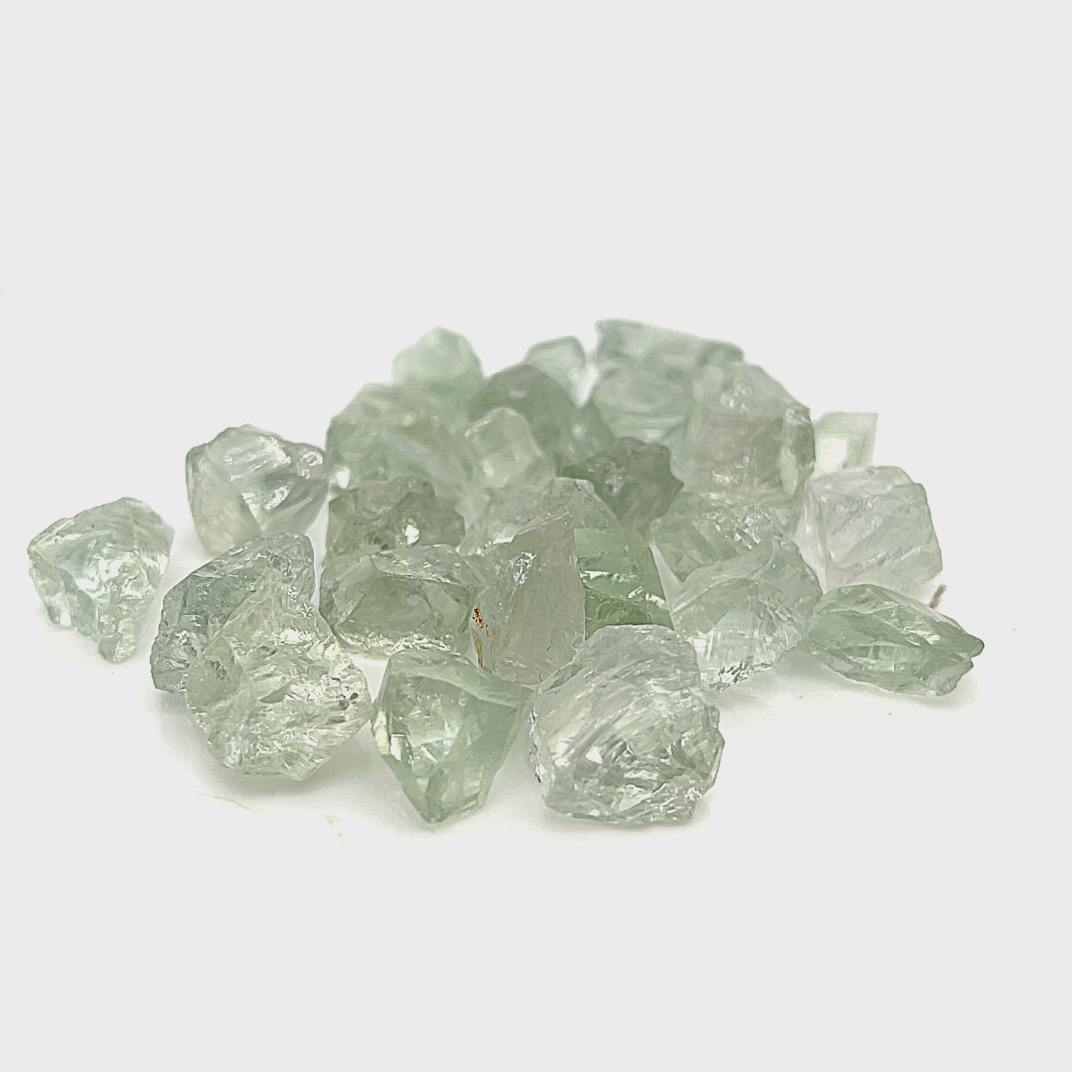 Prasiolite Raw Gemstone, (green amethyst)