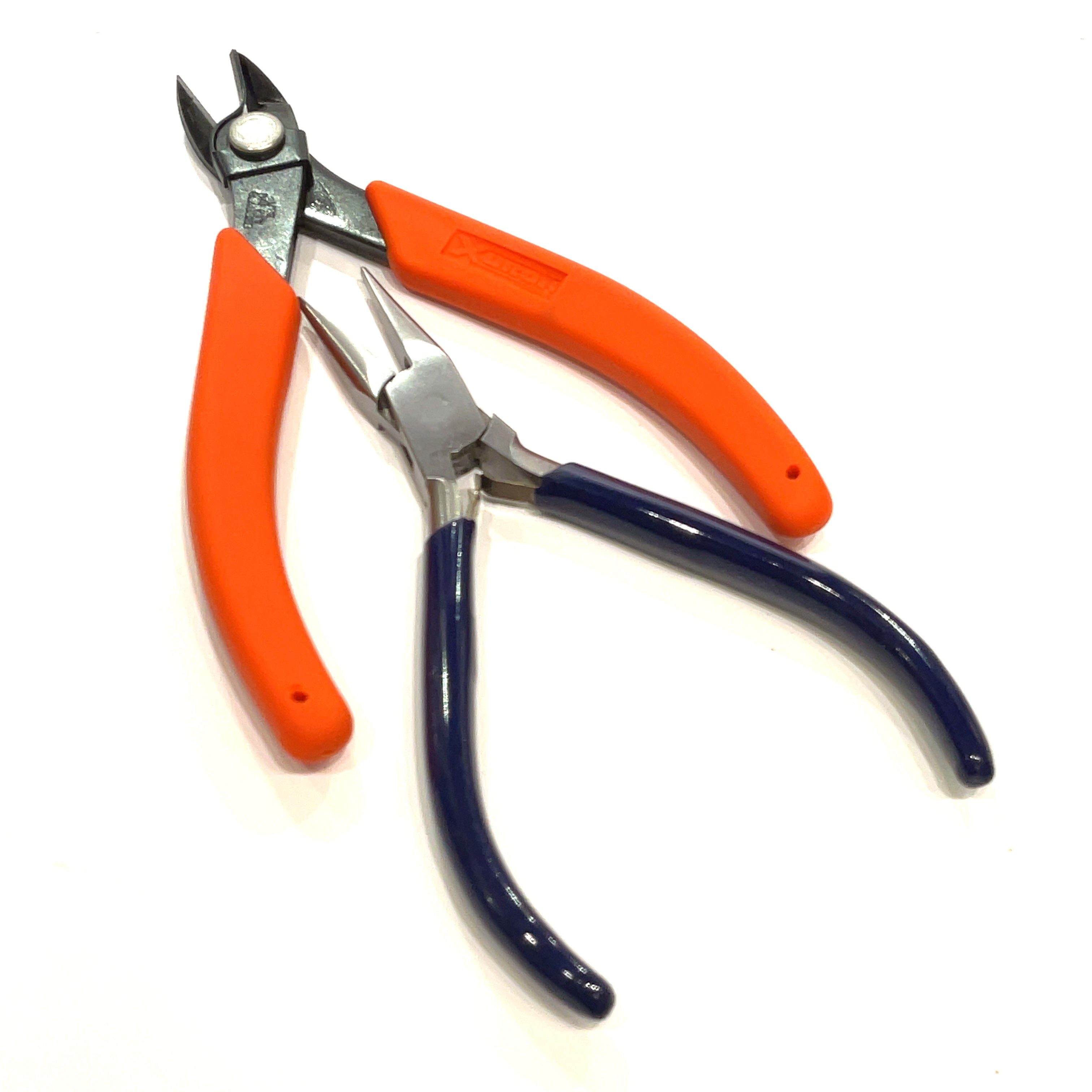 a layout of the tools that are needed for the class, on a white background, front view. 
