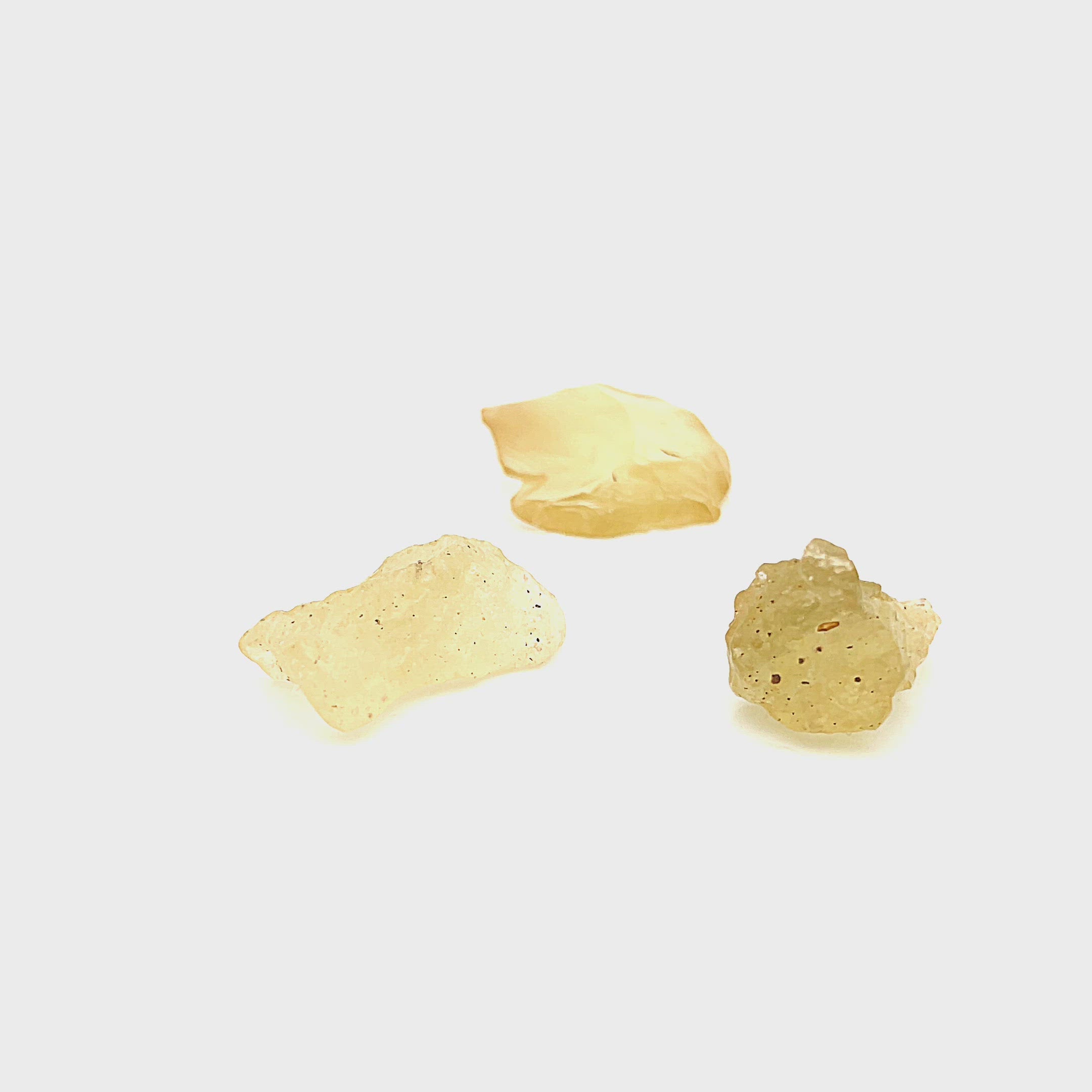 Libyan Desert Glass (Gold Tektite) Raw Healing Stones, Western Egypt