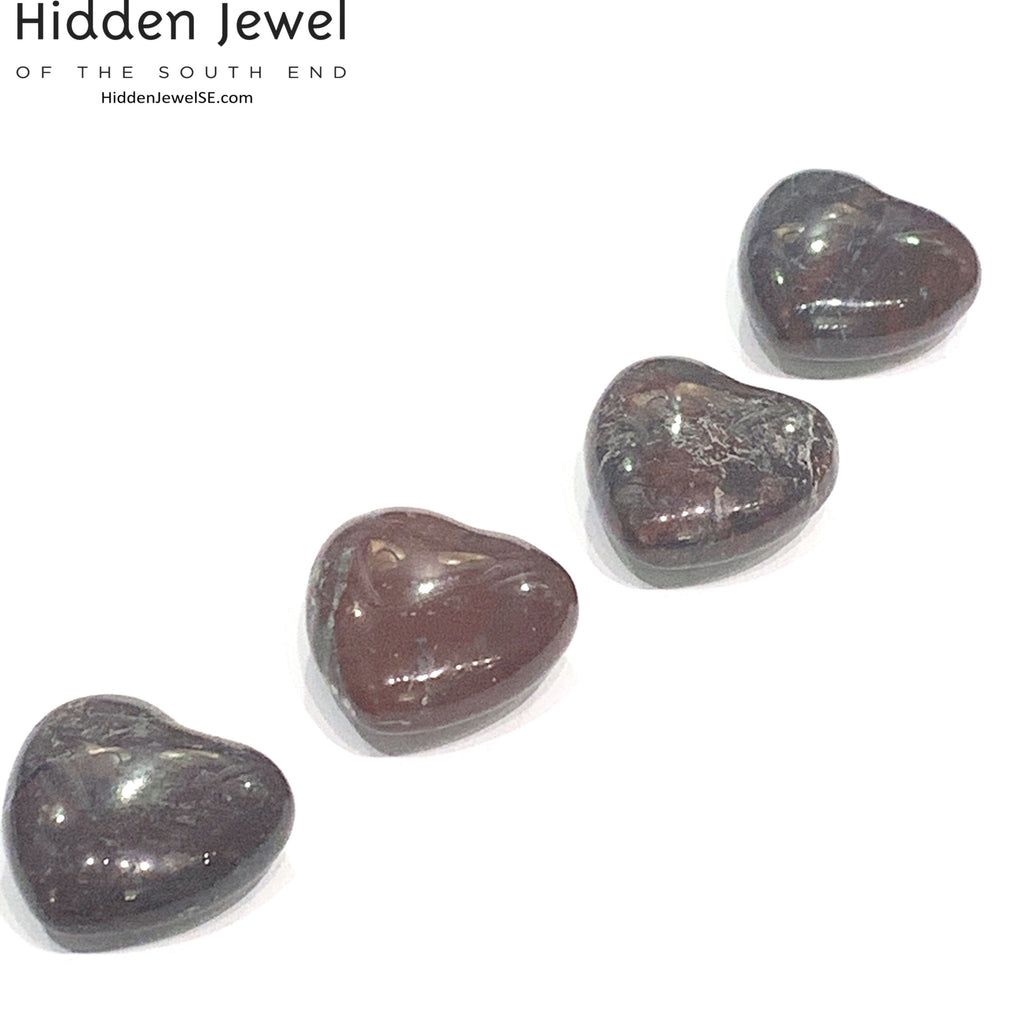 Jasper, Brecciated   Gemstone Hearts