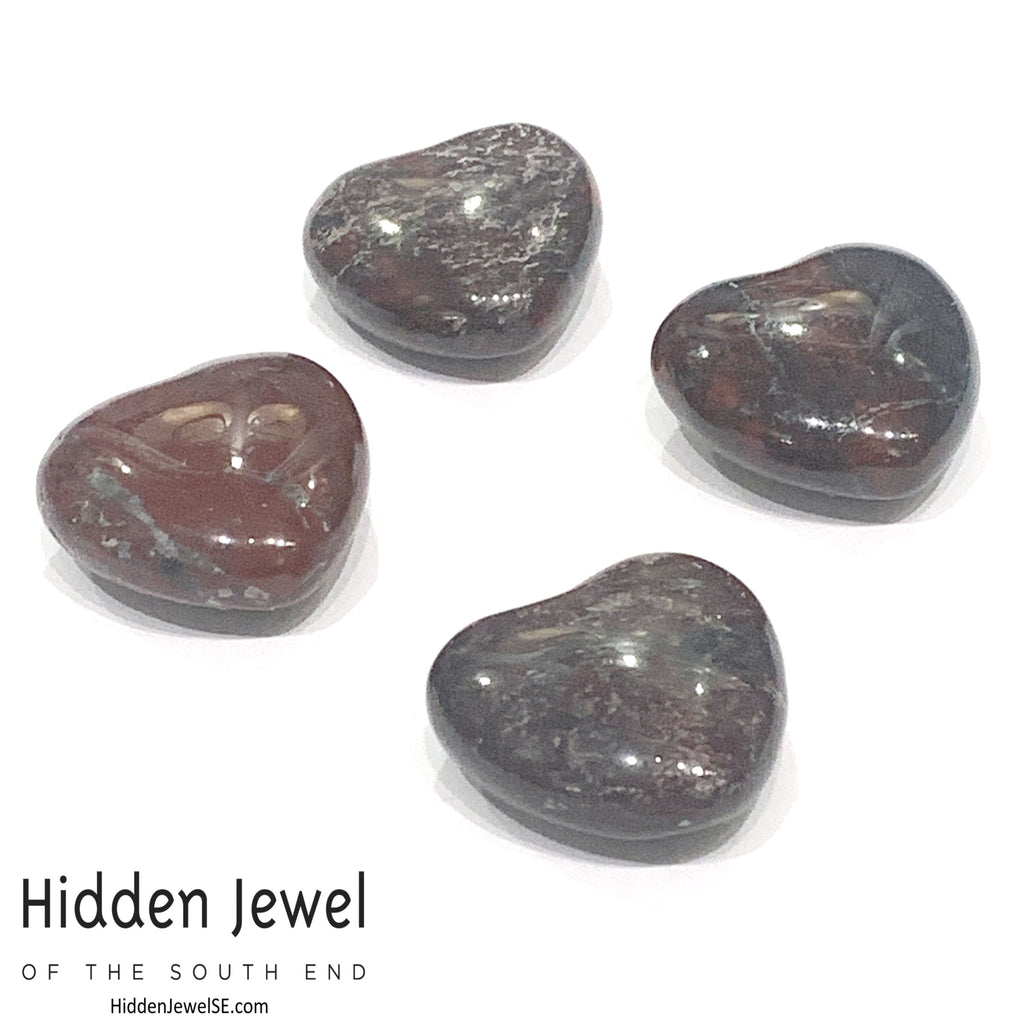 Jasper, Brecciated   Gemstone Hearts