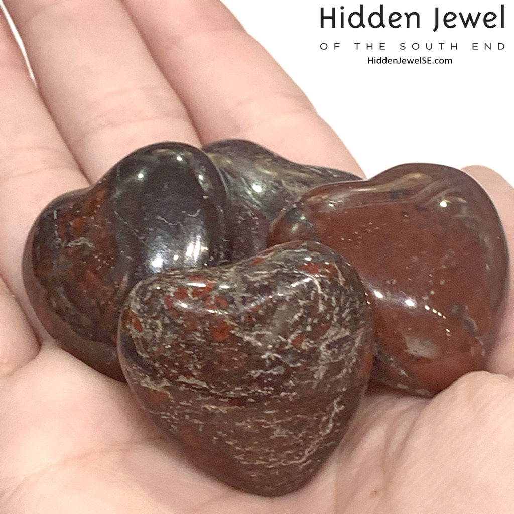 Jasper, Brecciated   Gemstone Hearts