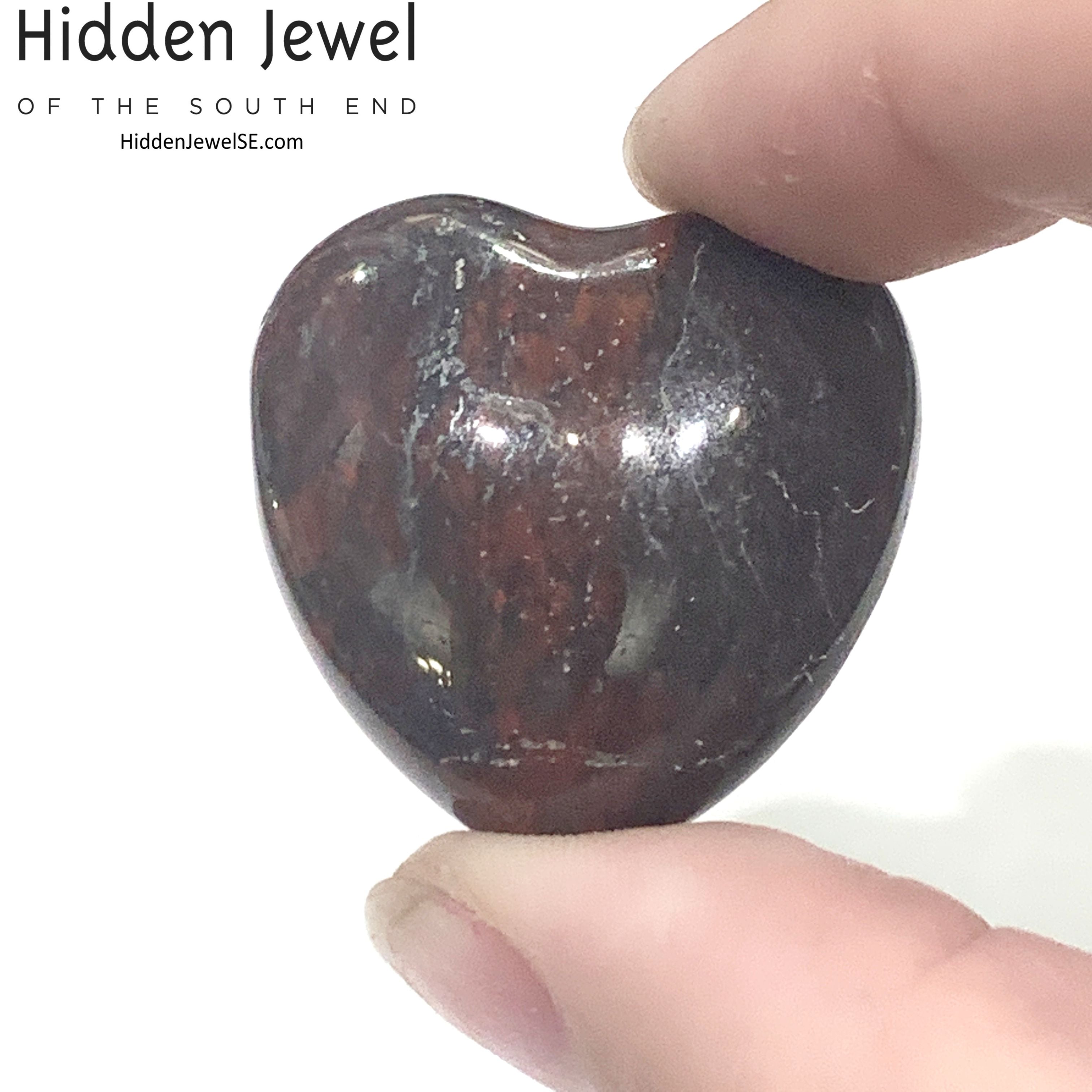 Jasper, Brecciated   Gemstone Hearts