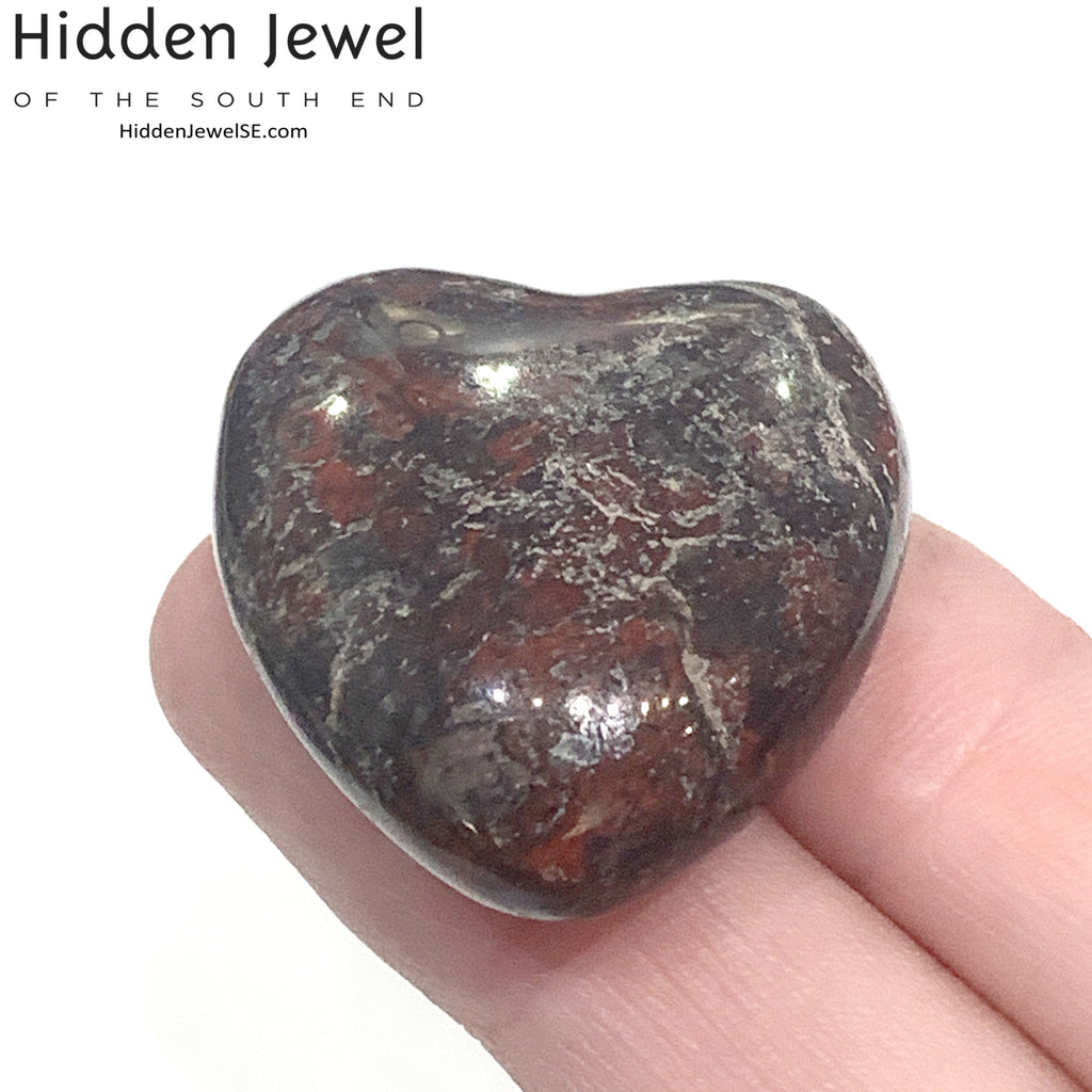 Jasper, Brecciated   Gemstone Hearts