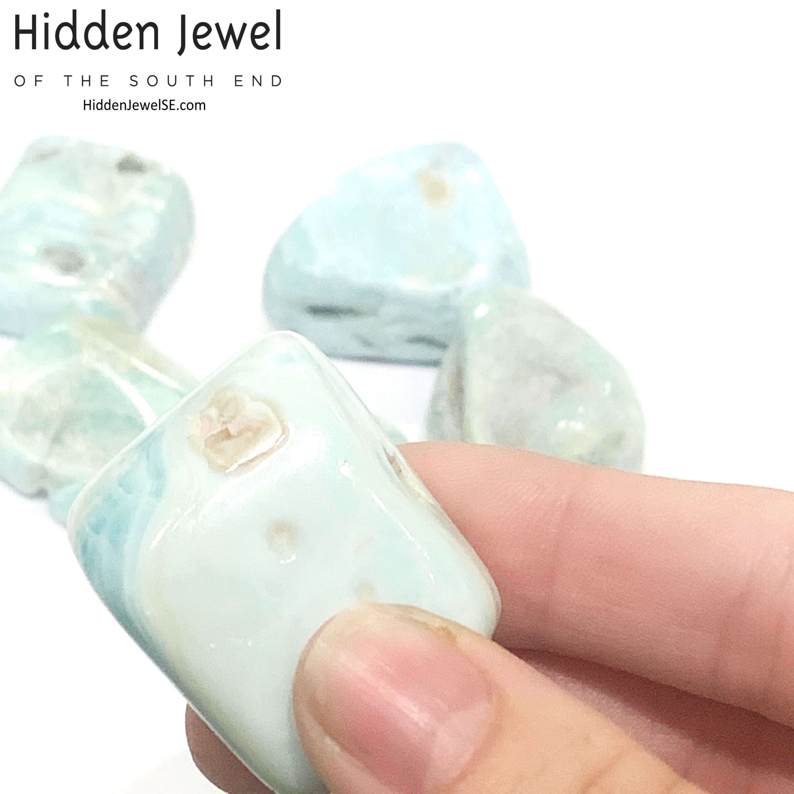 Calcite Blue Caribbean gemstone tumbled