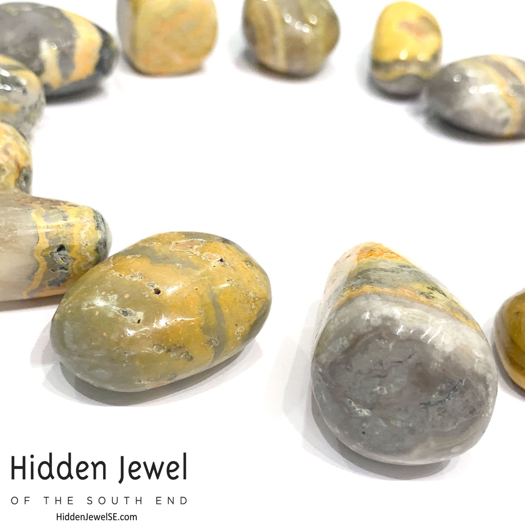 Jasper, Bumblebee tumbled  Gemstone