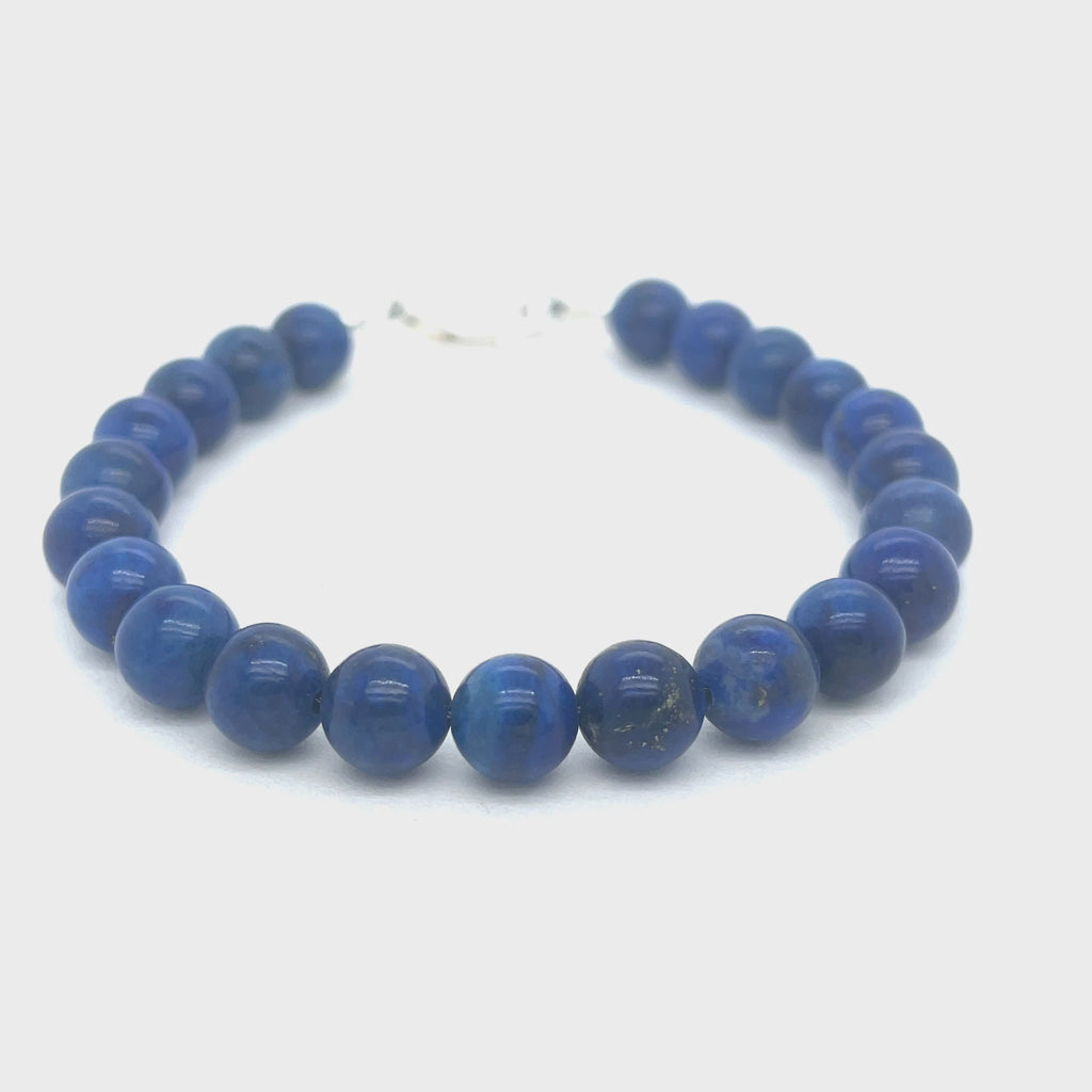 Lapis Lazuli Gemstone Beaded Bracelet