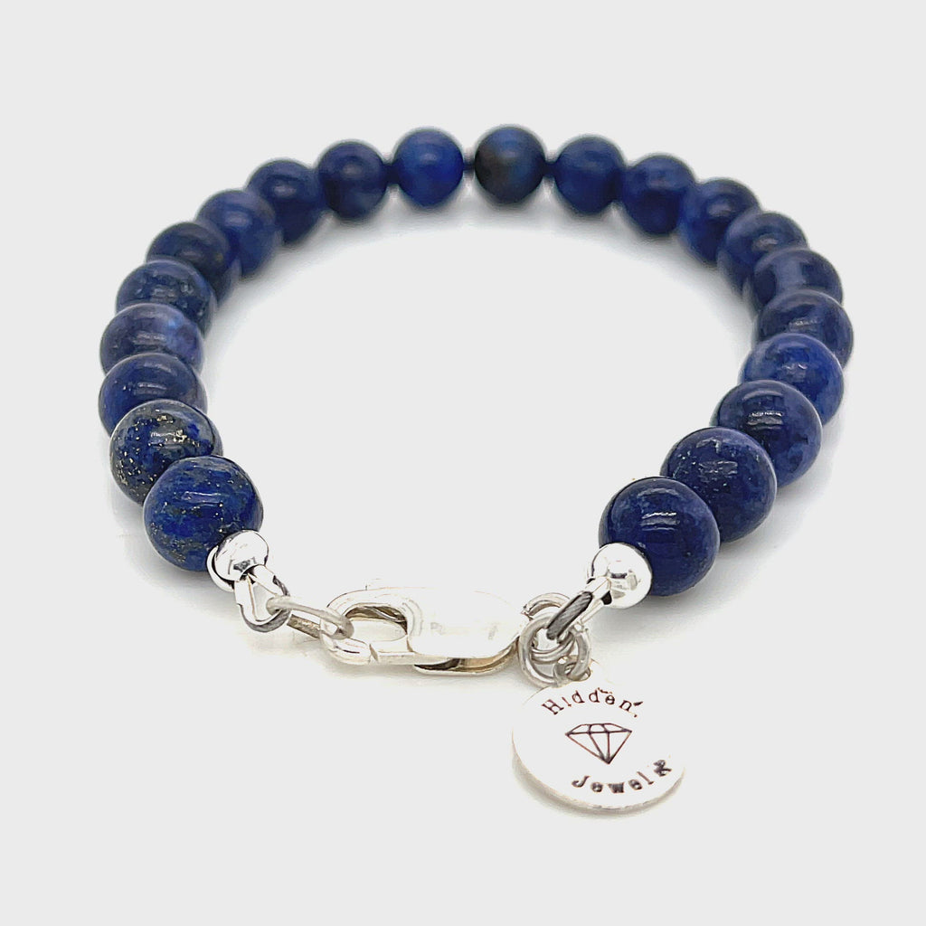 Lapis Lazuli Gemstone Beaded Bracelet