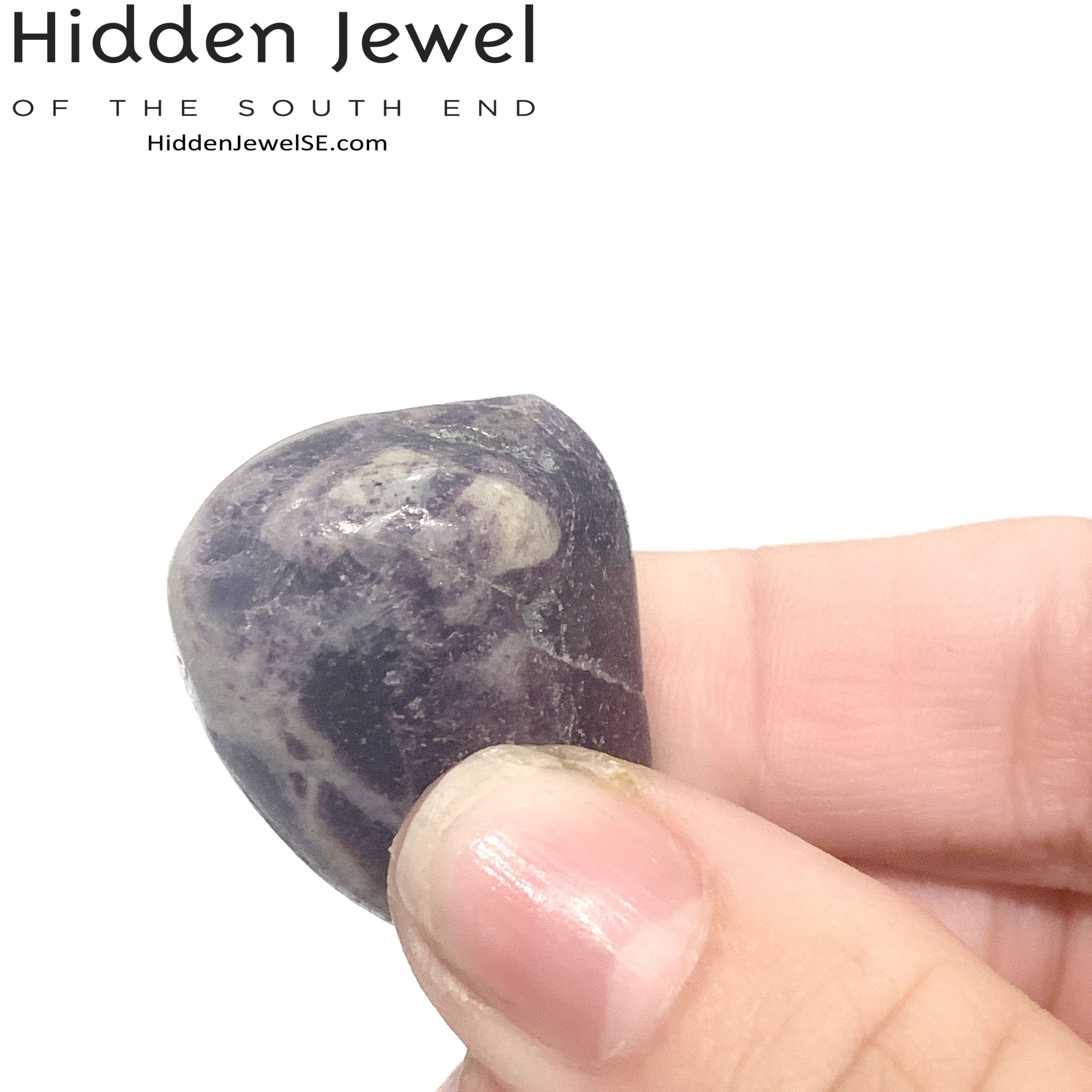 Charoite tumbled gemstone