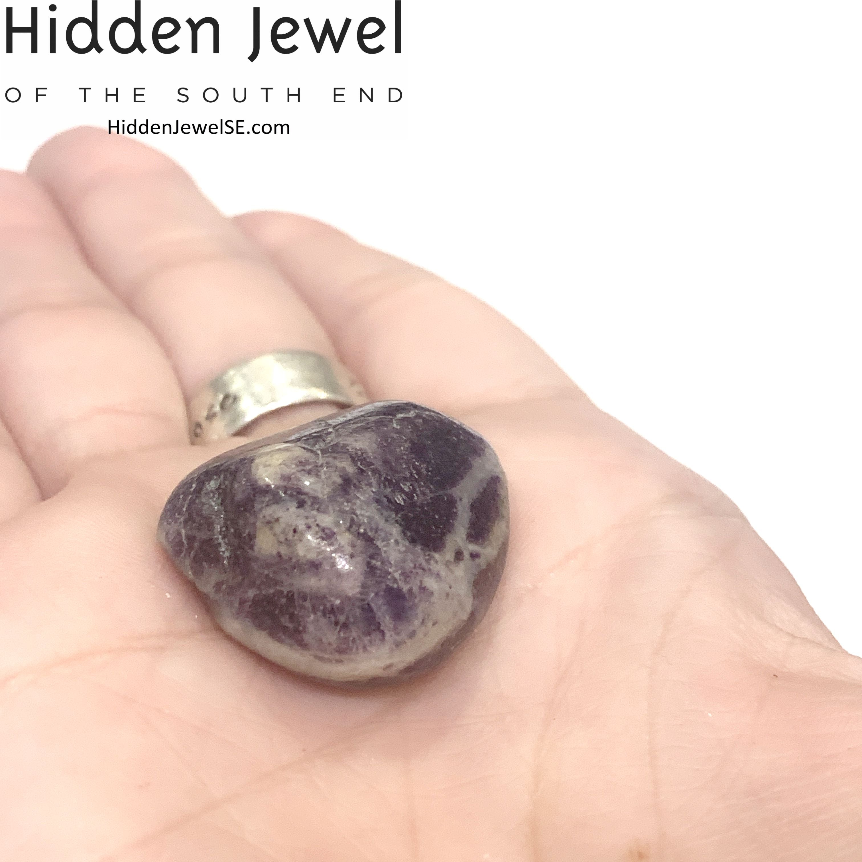 Charoite tumbled gemstone
