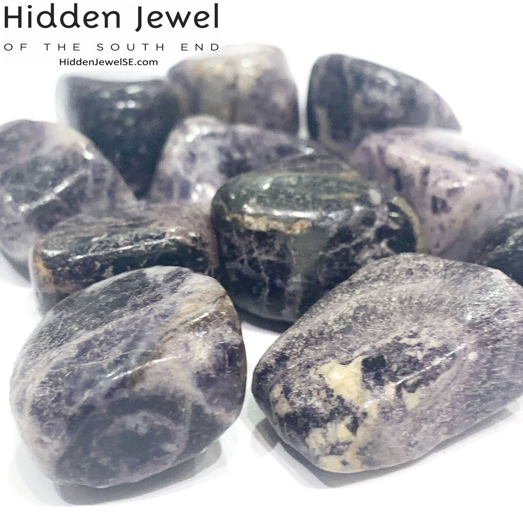 Charoite tumbled gemstone
