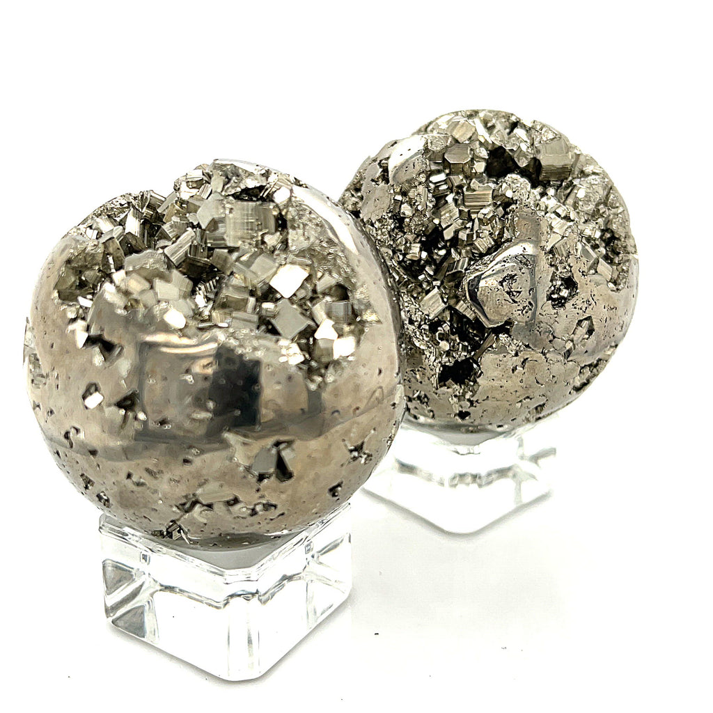 Pyrite gemstones Sphere