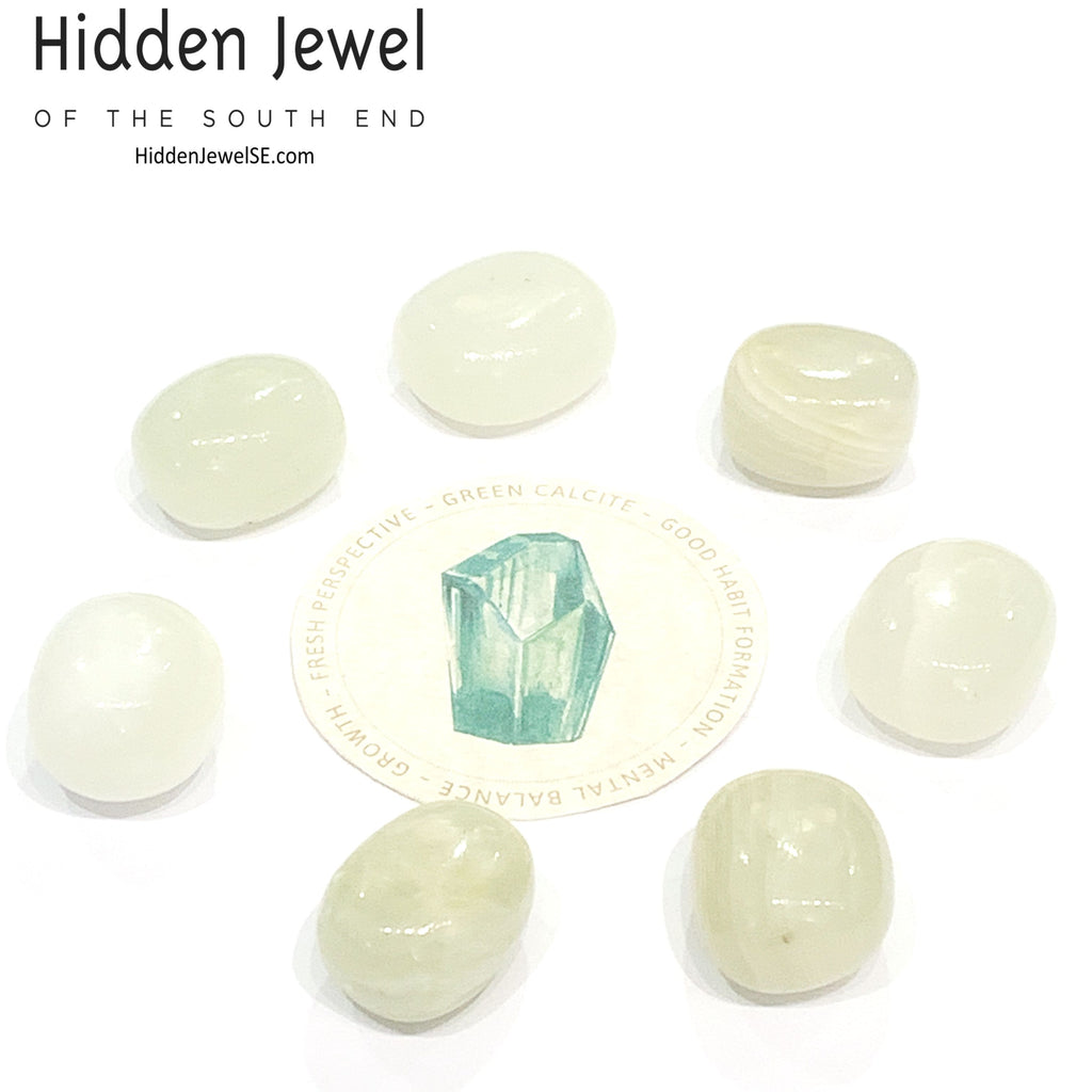 Calcite green Gemstone tumbled