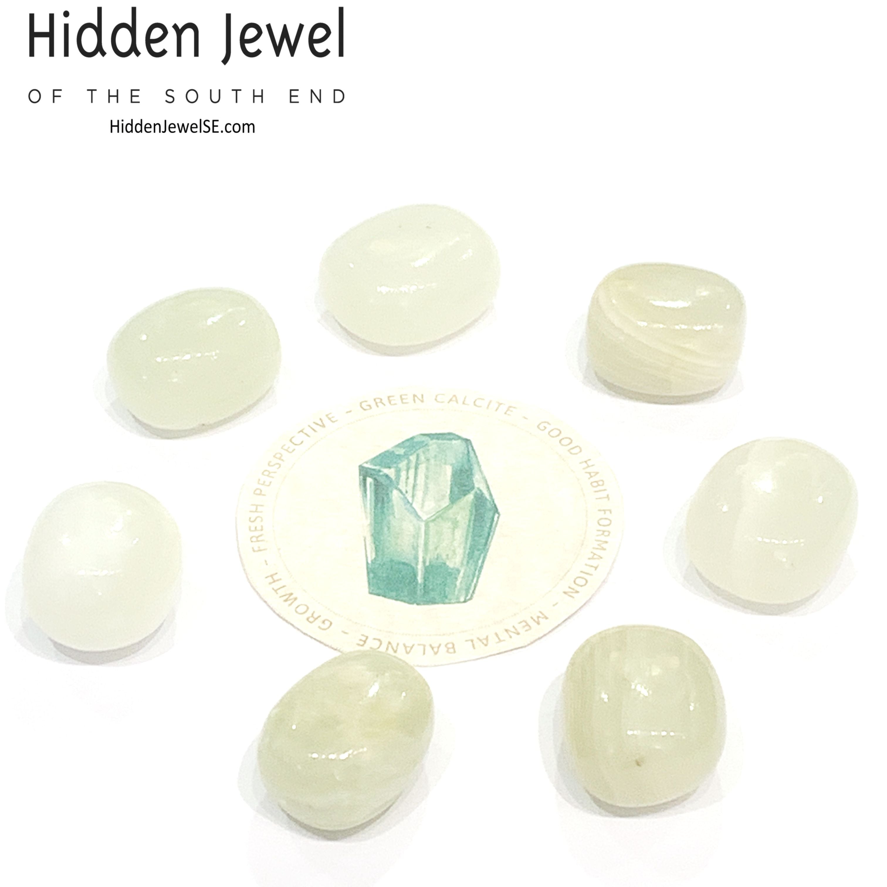 Calcite green Gemstone tumbled