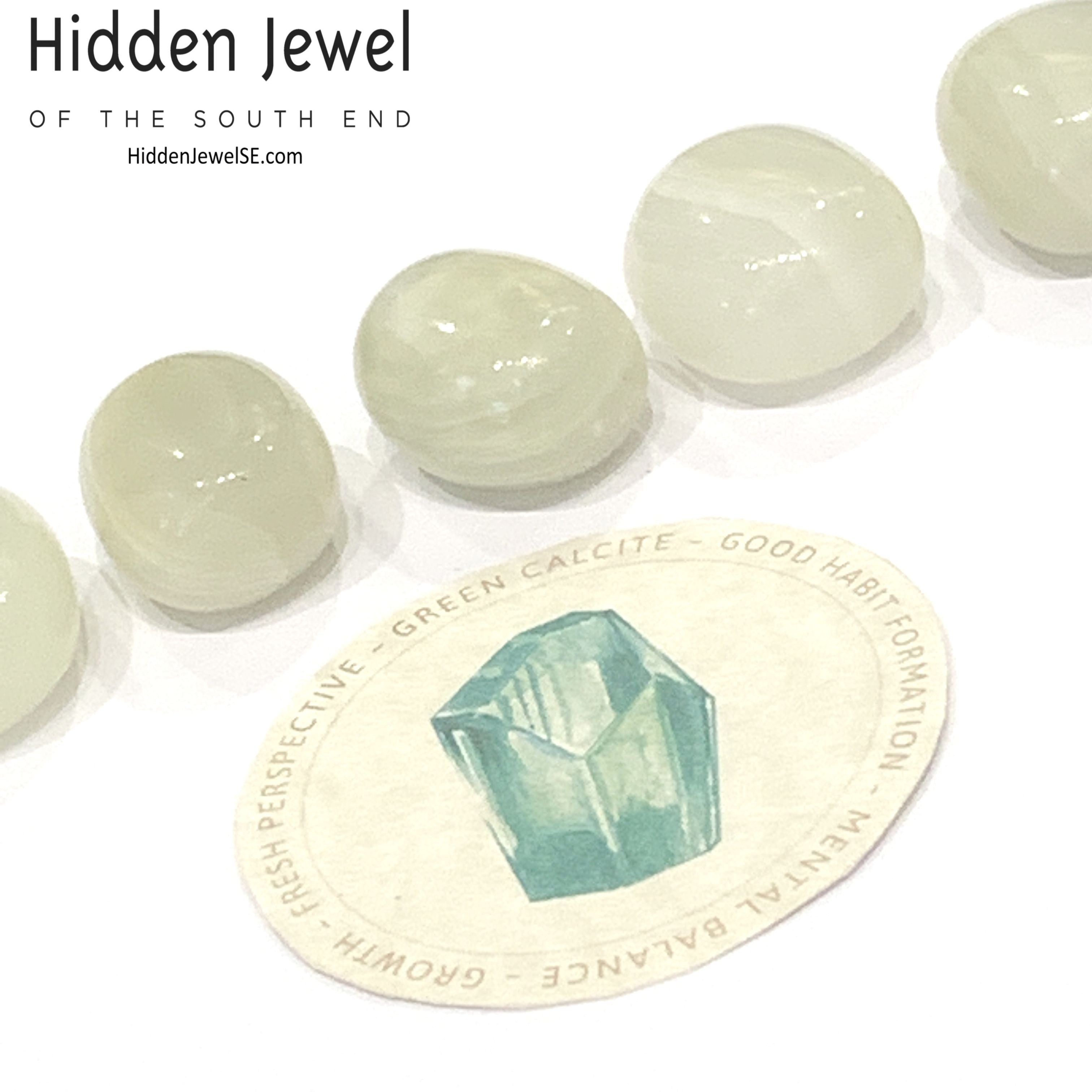 Calcite green Gemstone tumbled