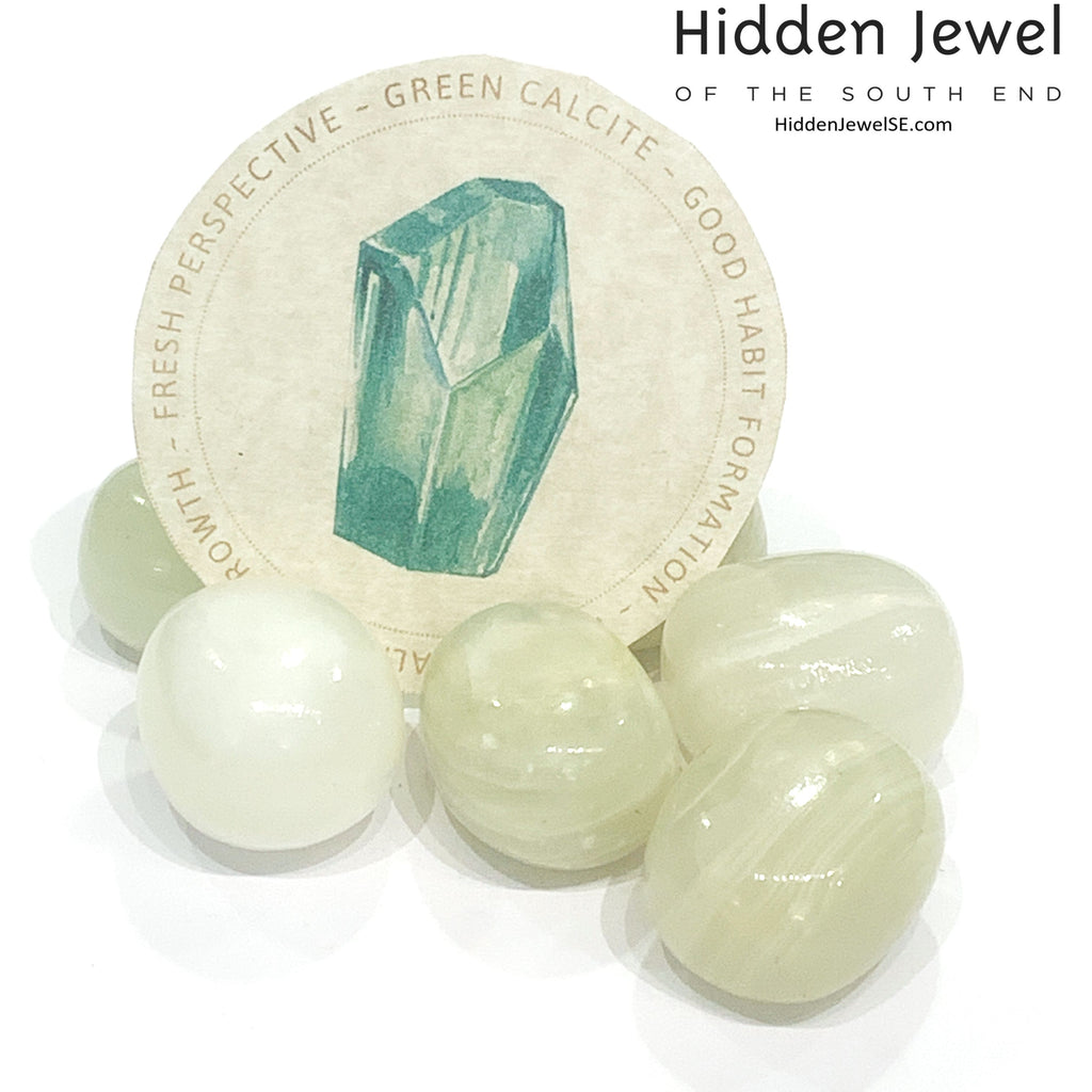 Calcite green Gemstone tumbled