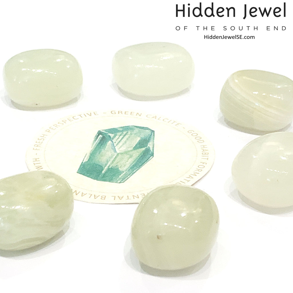 Calcite green Gemstone tumbled