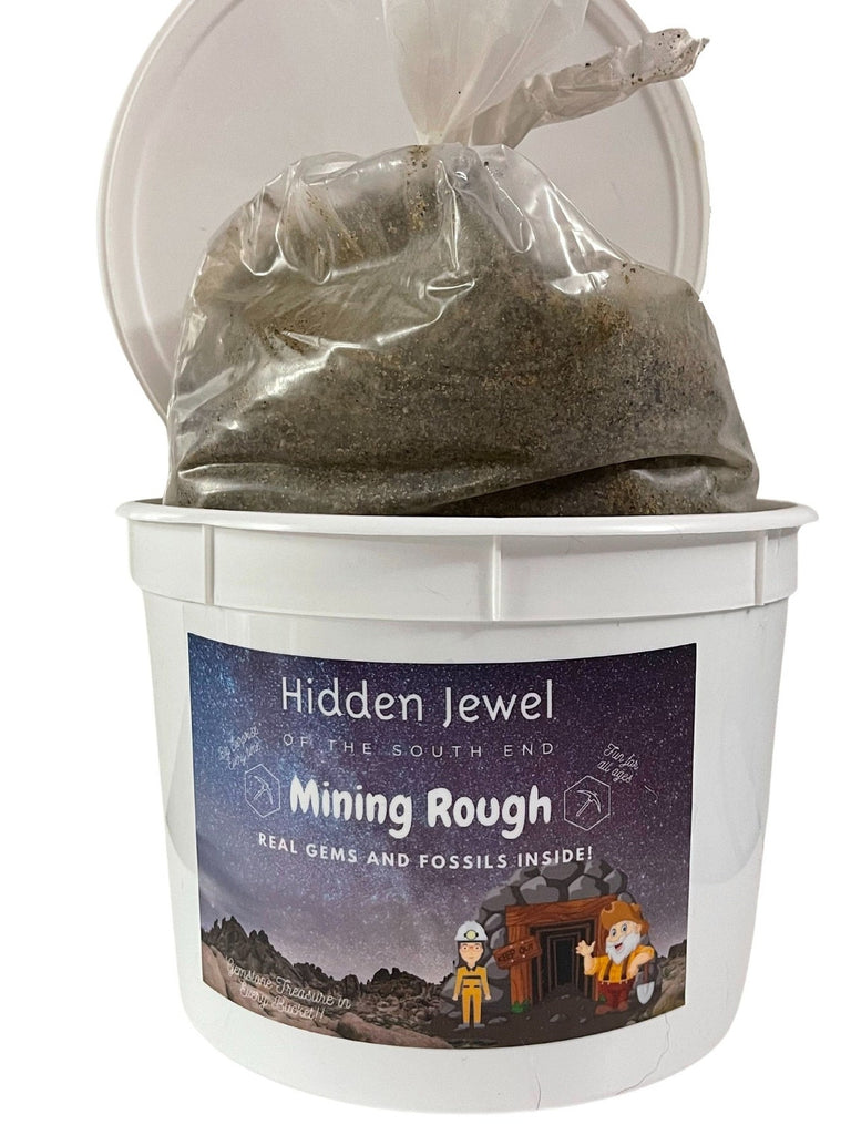 Gemstone Mining Surprise Bucket  showing the inside bag