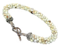 Lemon Chrysoprase Tubular Crochet Bracelet | Heart Toggle | 7"