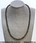 Garnet gemstone necklace w/ sterling toggle clasp 19" long