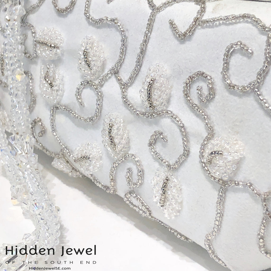 Beaded Wedding purse, wedding clutch, wedding accessories, hand made