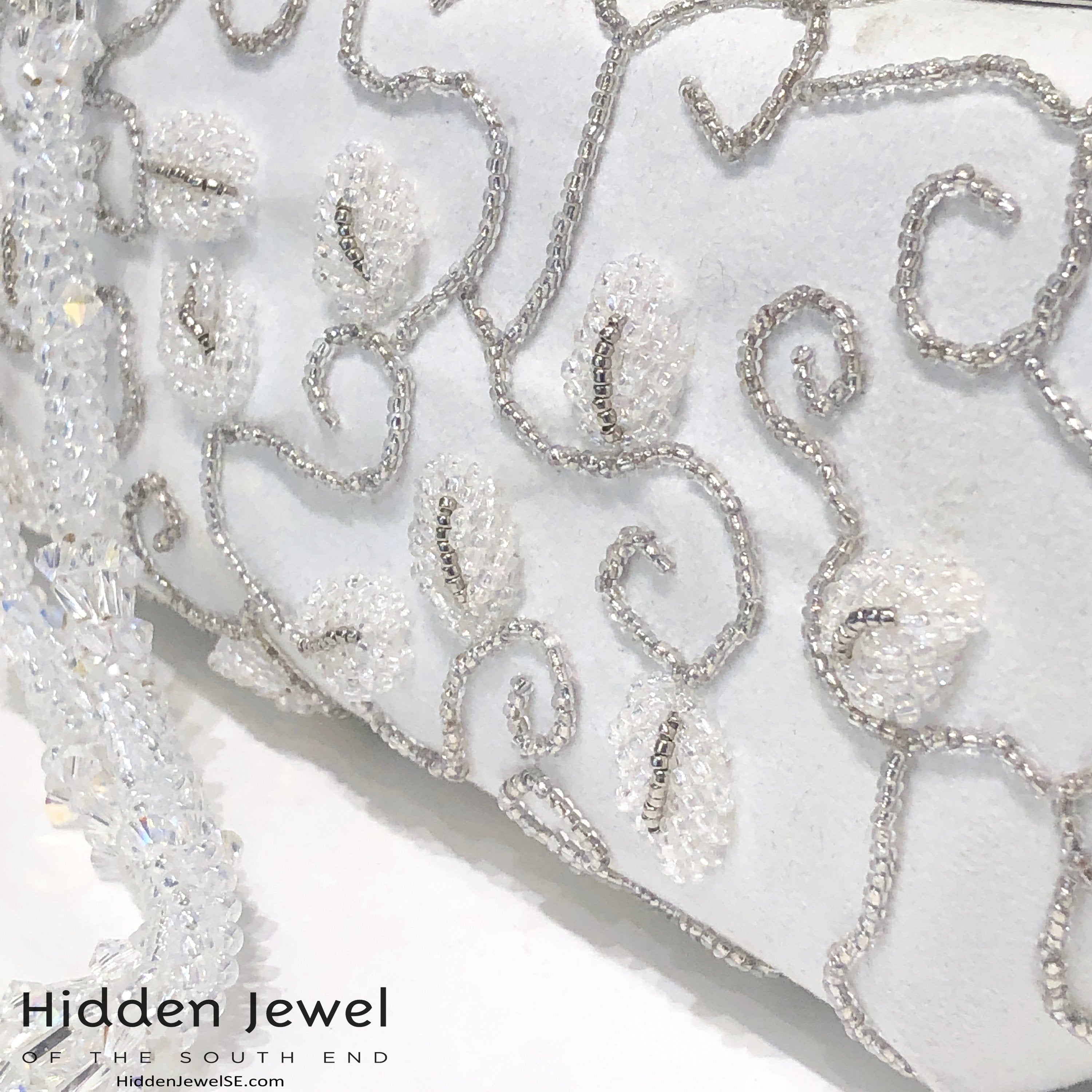 Beaded Wedding purse, wedding clutch, wedding accessories, hand made