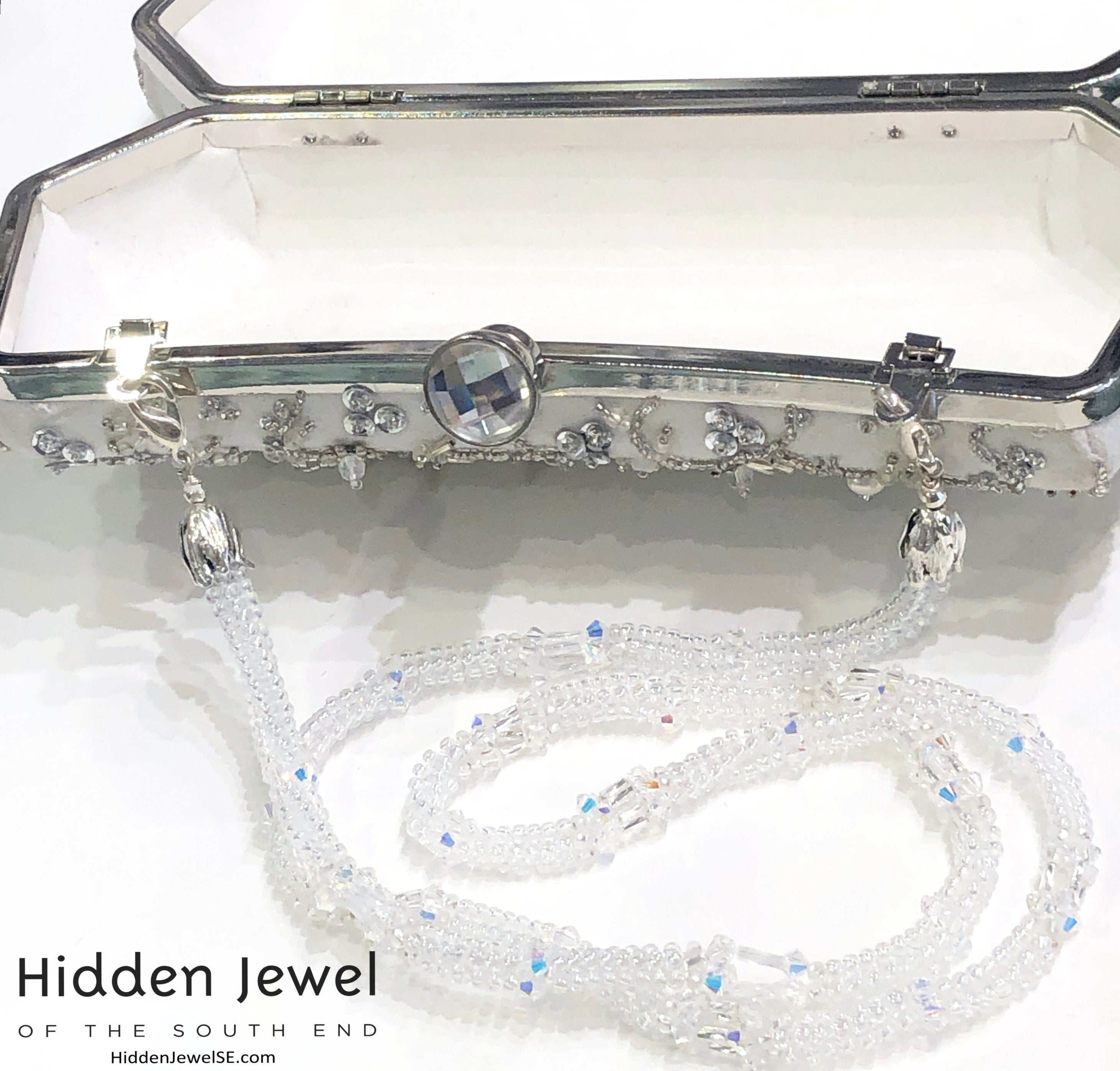 Beaded Wedding purse, wedding clutch, wedding accessories, hand made