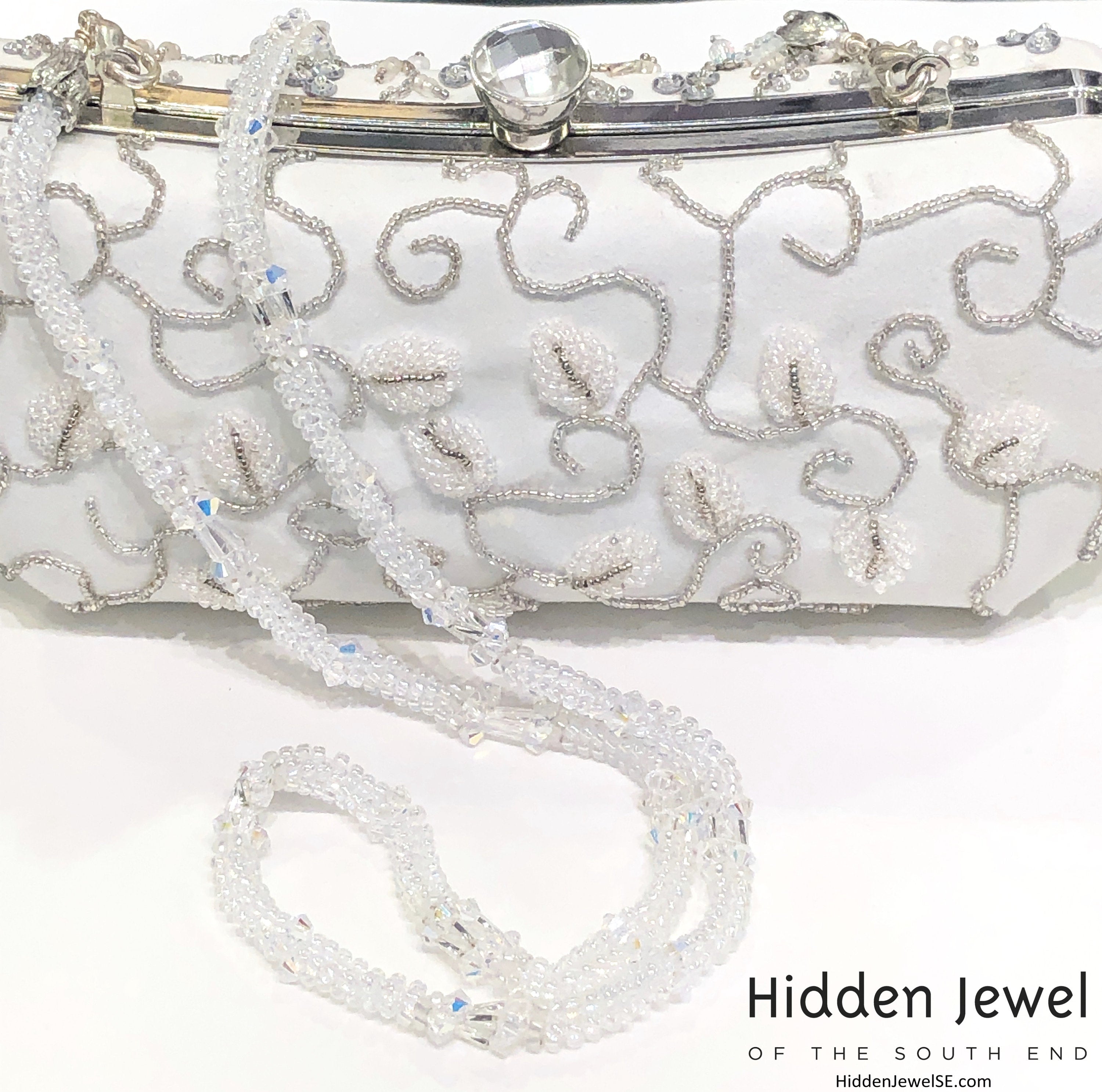 Beaded Wedding purse, wedding clutch, wedding accessories, hand made