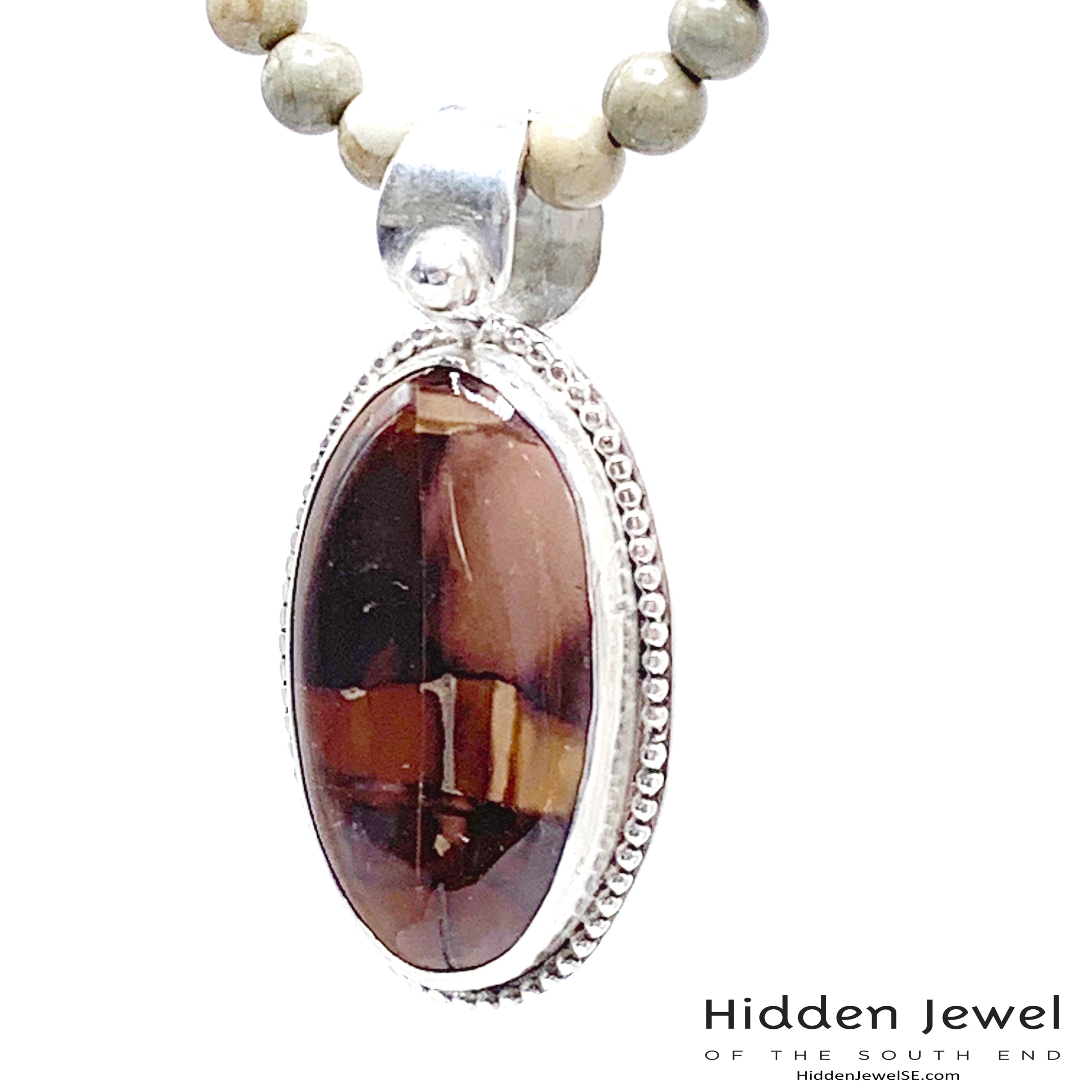 Butter Jade necklace, beaded gemstone healing necklace