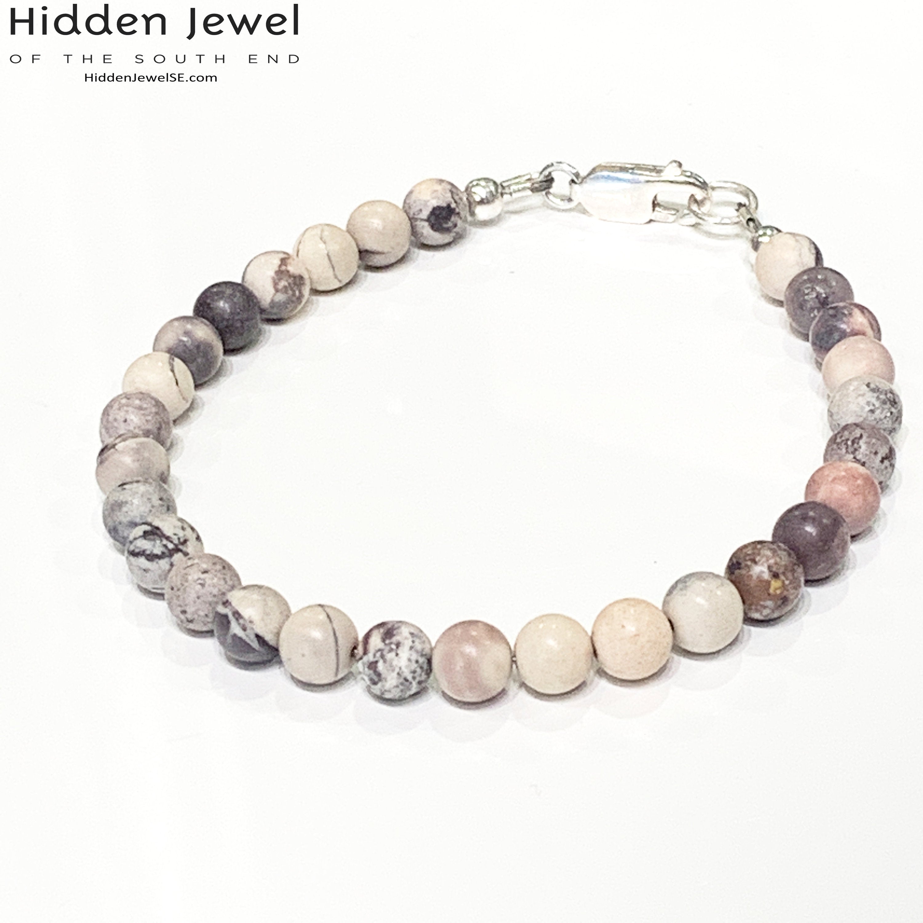 Porcelain Jasper bracelet, healing stone bracelet,unisex  mens bracelet