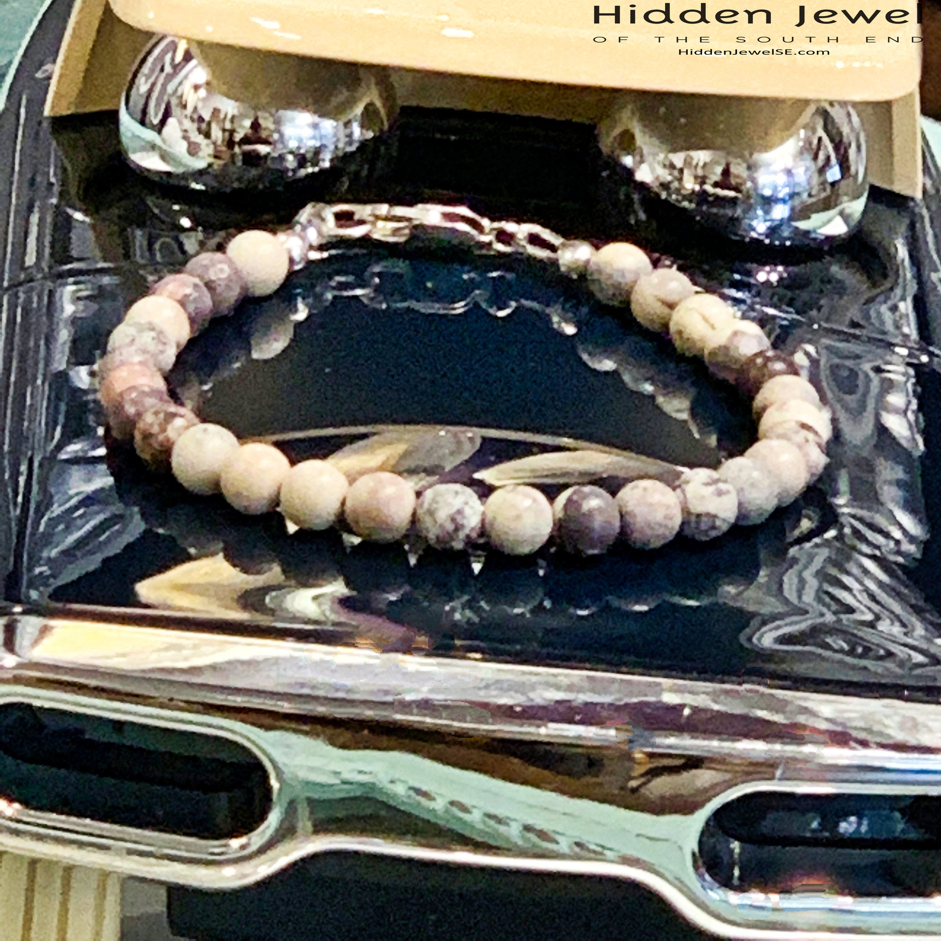 Porcelain Jasper bracelet, healing stone bracelet,unisex  mens bracelet