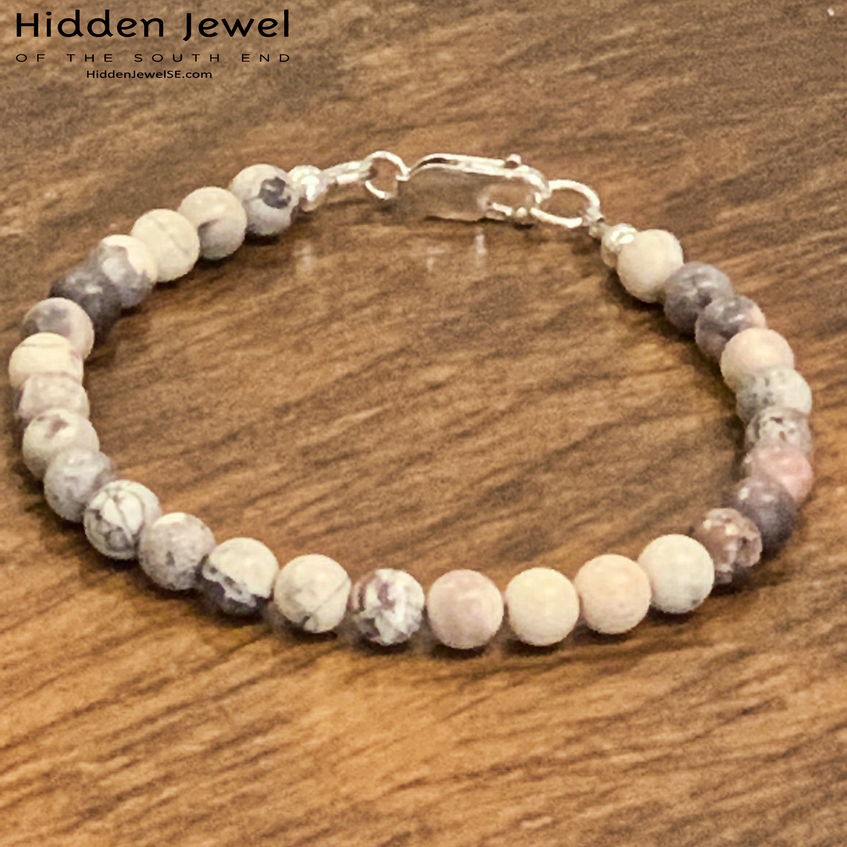 Porcelain Jasper bracelet, healing stone bracelet,unisex  mens bracelet