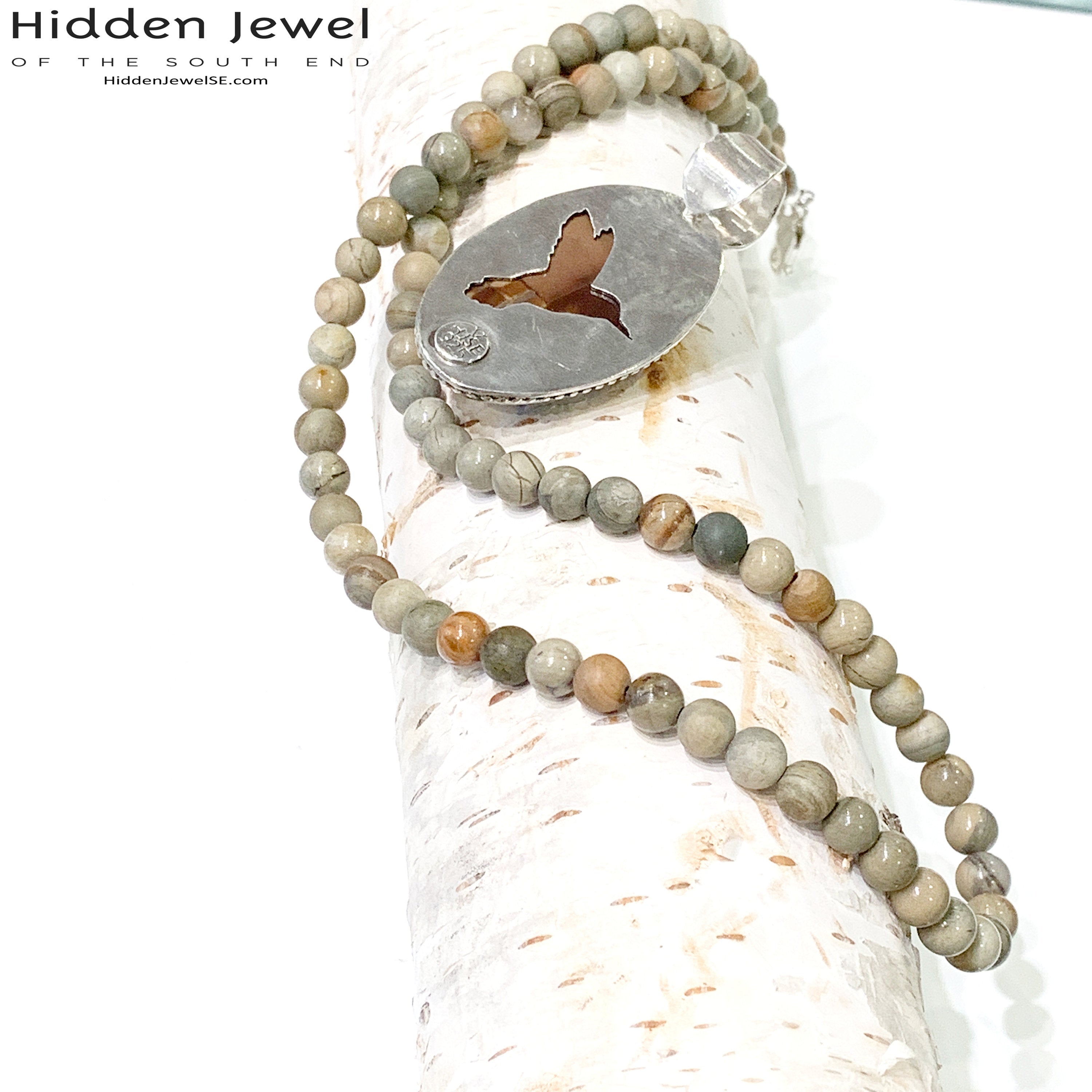 Butter Jade necklace, beaded gemstone healing necklace