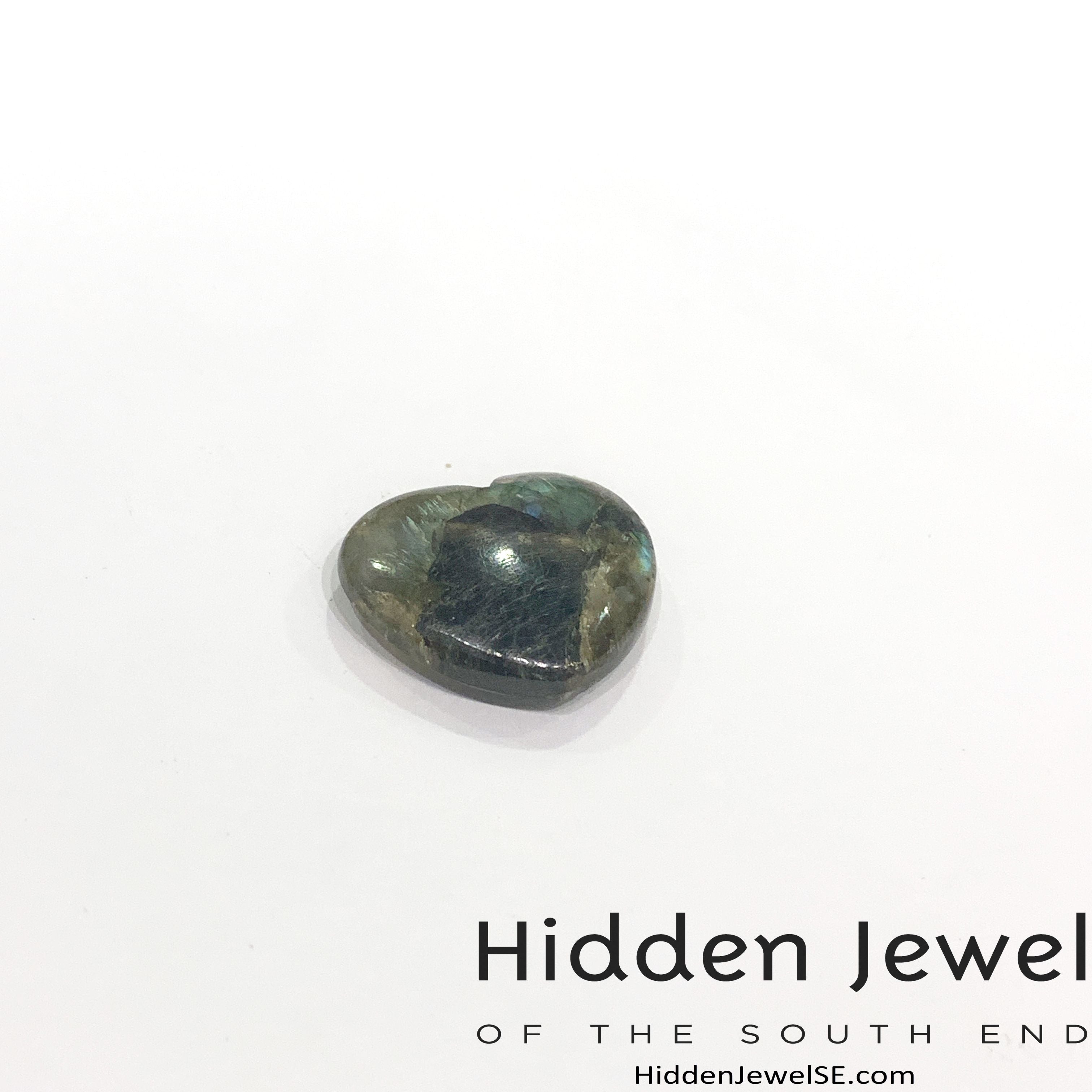 Labradorite  Gemstone Hearts
