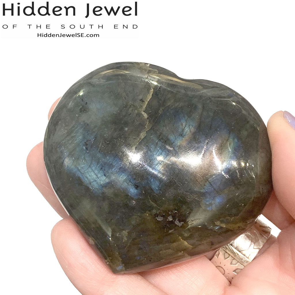 Labradorite  Gemstone Hearts