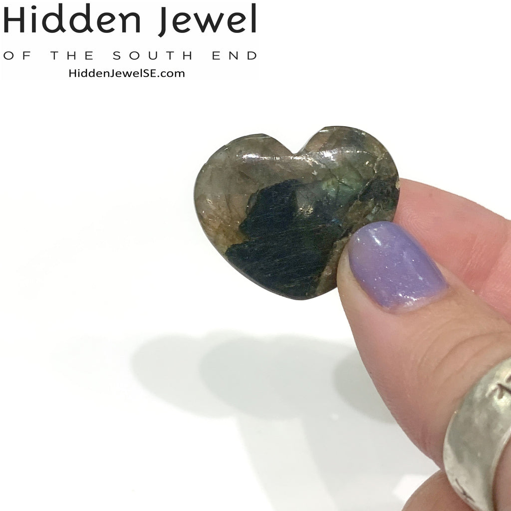 Labradorite  Gemstone Hearts